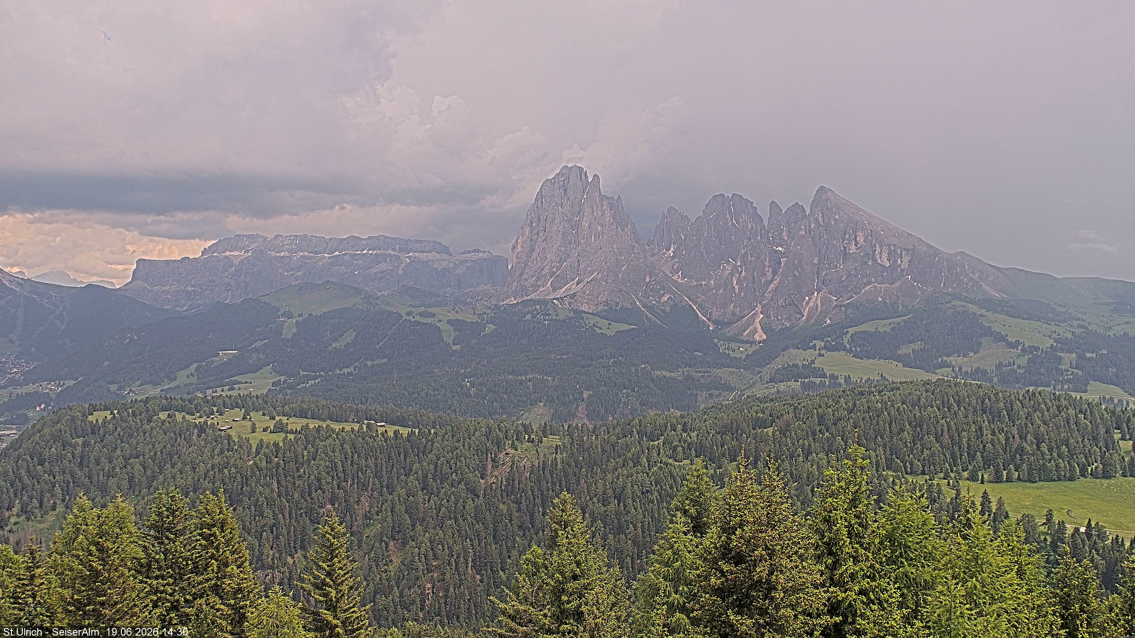 Archiv Foto Webcam Ausblick Seiser Alm