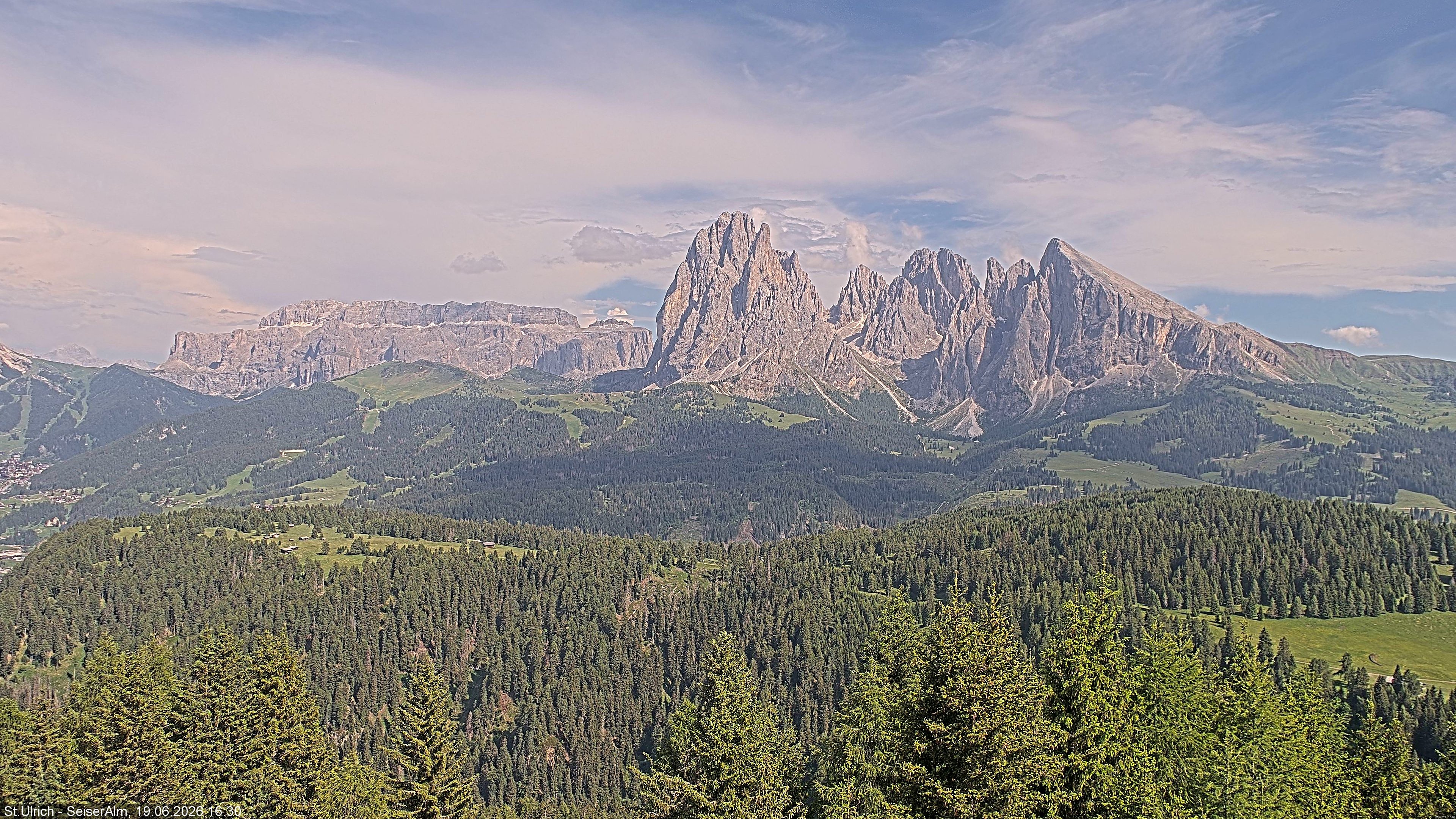 Archiv Foto Webcam Ausblick Seiser Alm