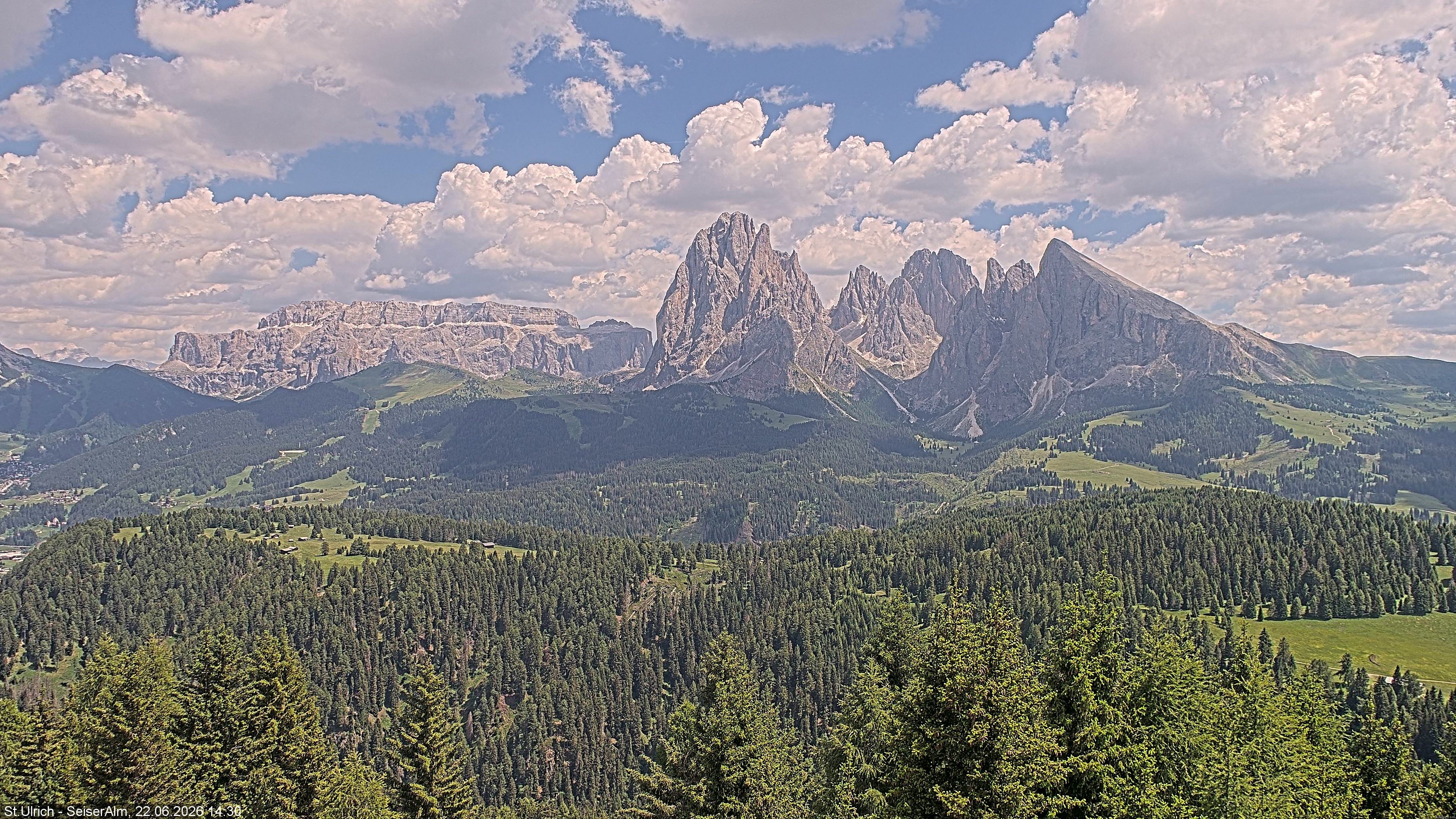 Archiv Foto Webcam Ausblick Seiser Alm