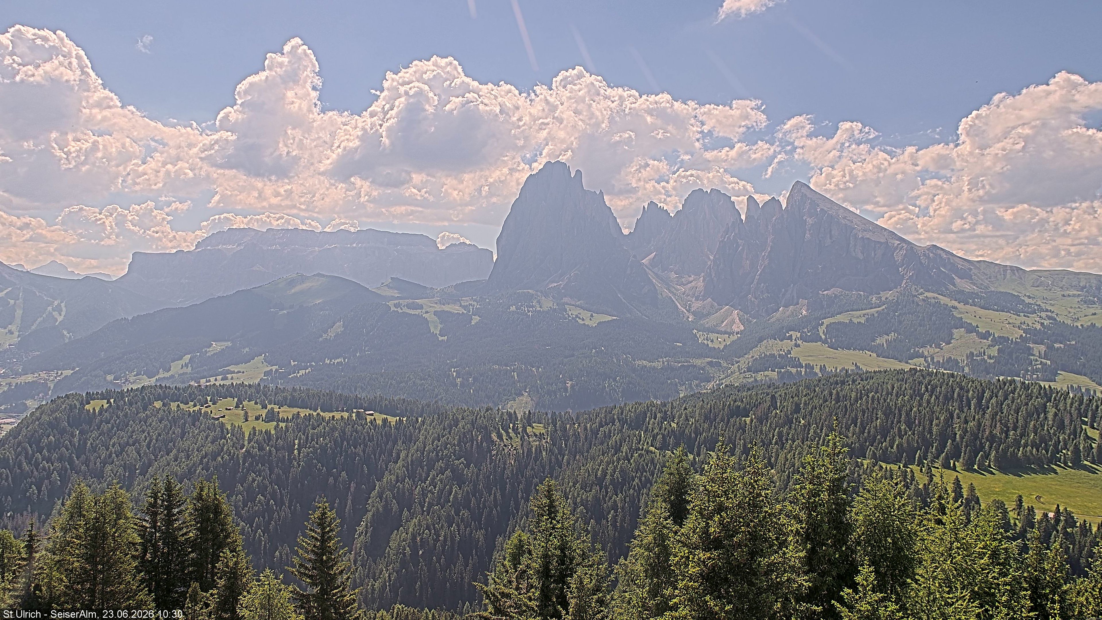Archiv Foto Webcam Ausblick Seiser Alm