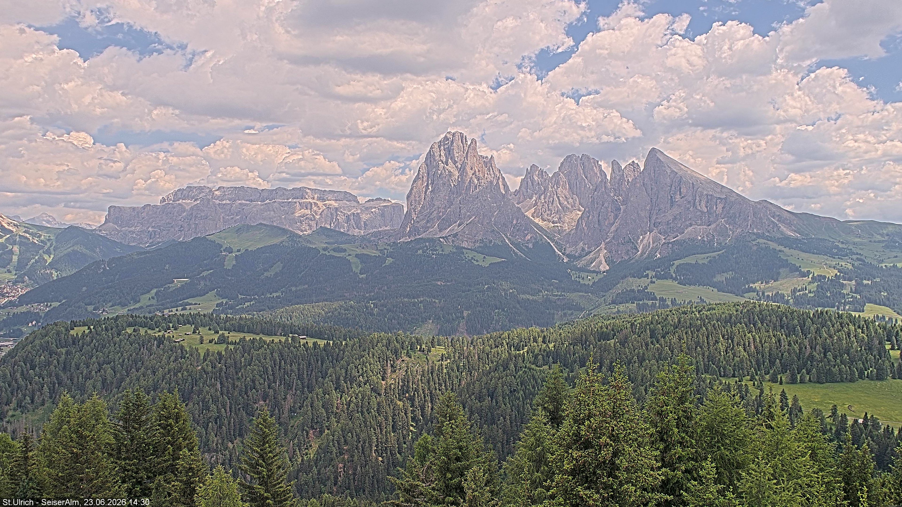 Archiv Foto Webcam Ausblick Seiser Alm