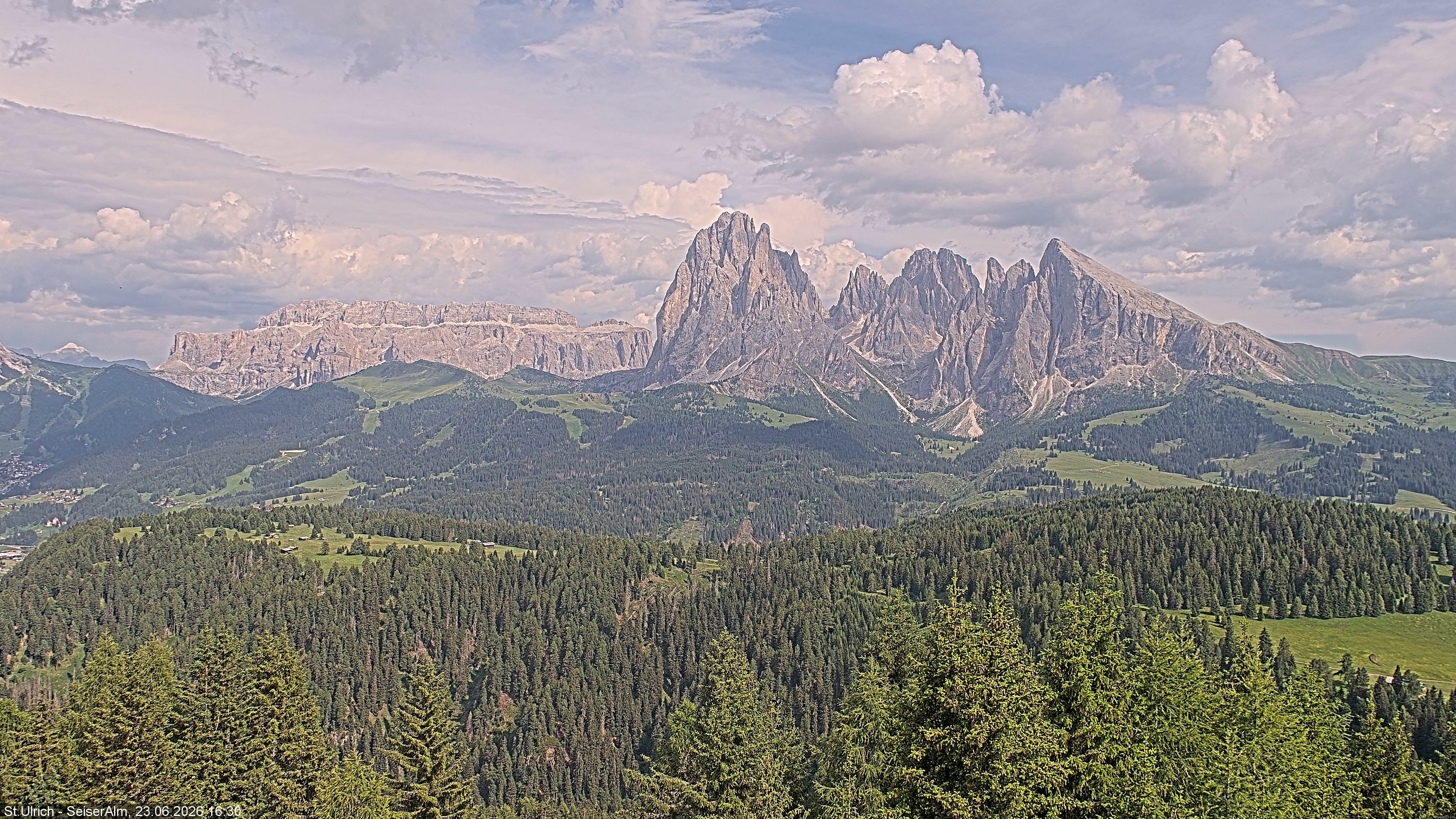 Archiv Foto Webcam Ausblick Seiser Alm
