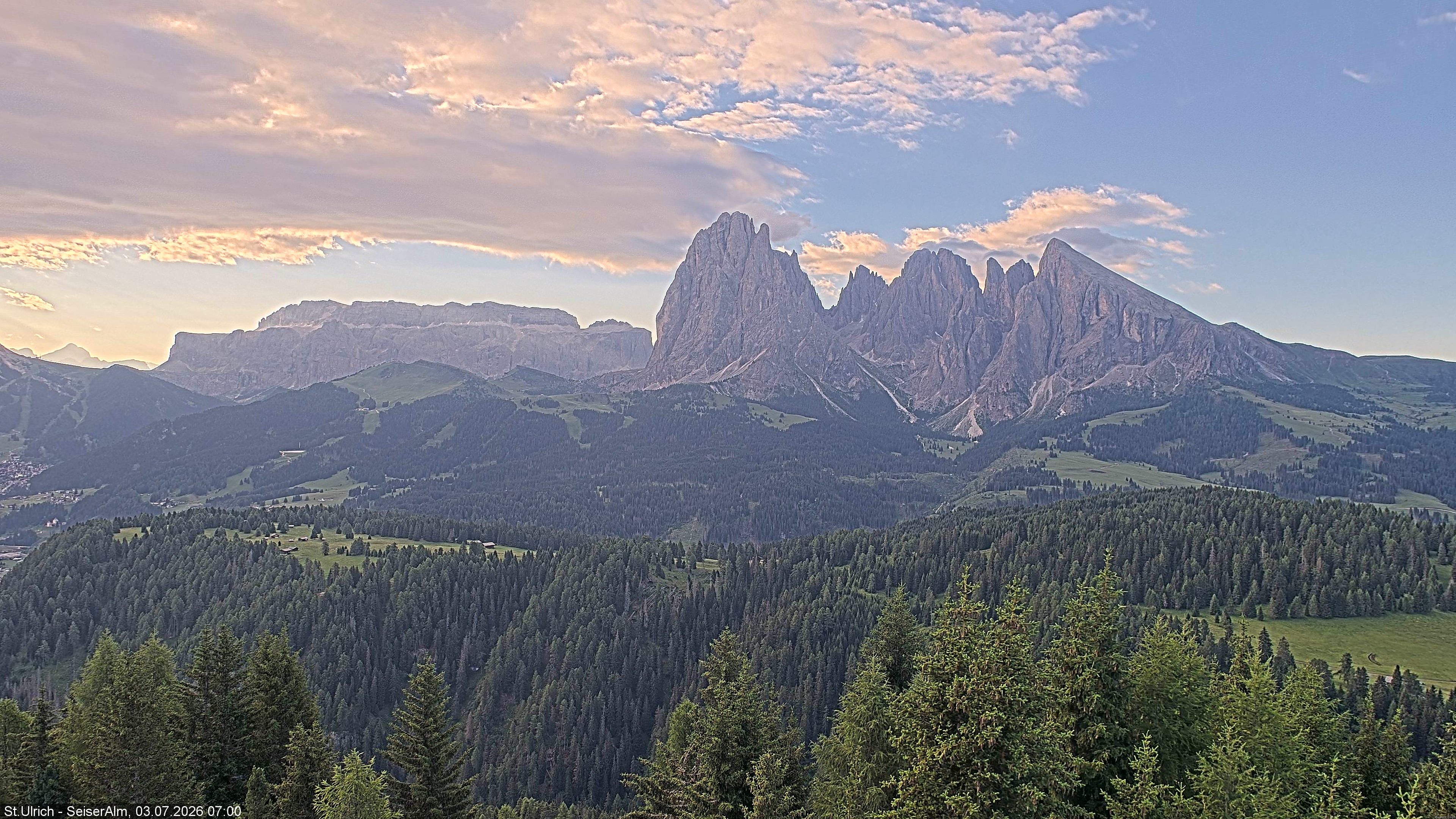 Archived image Webcam Vista Alpe di Siusi