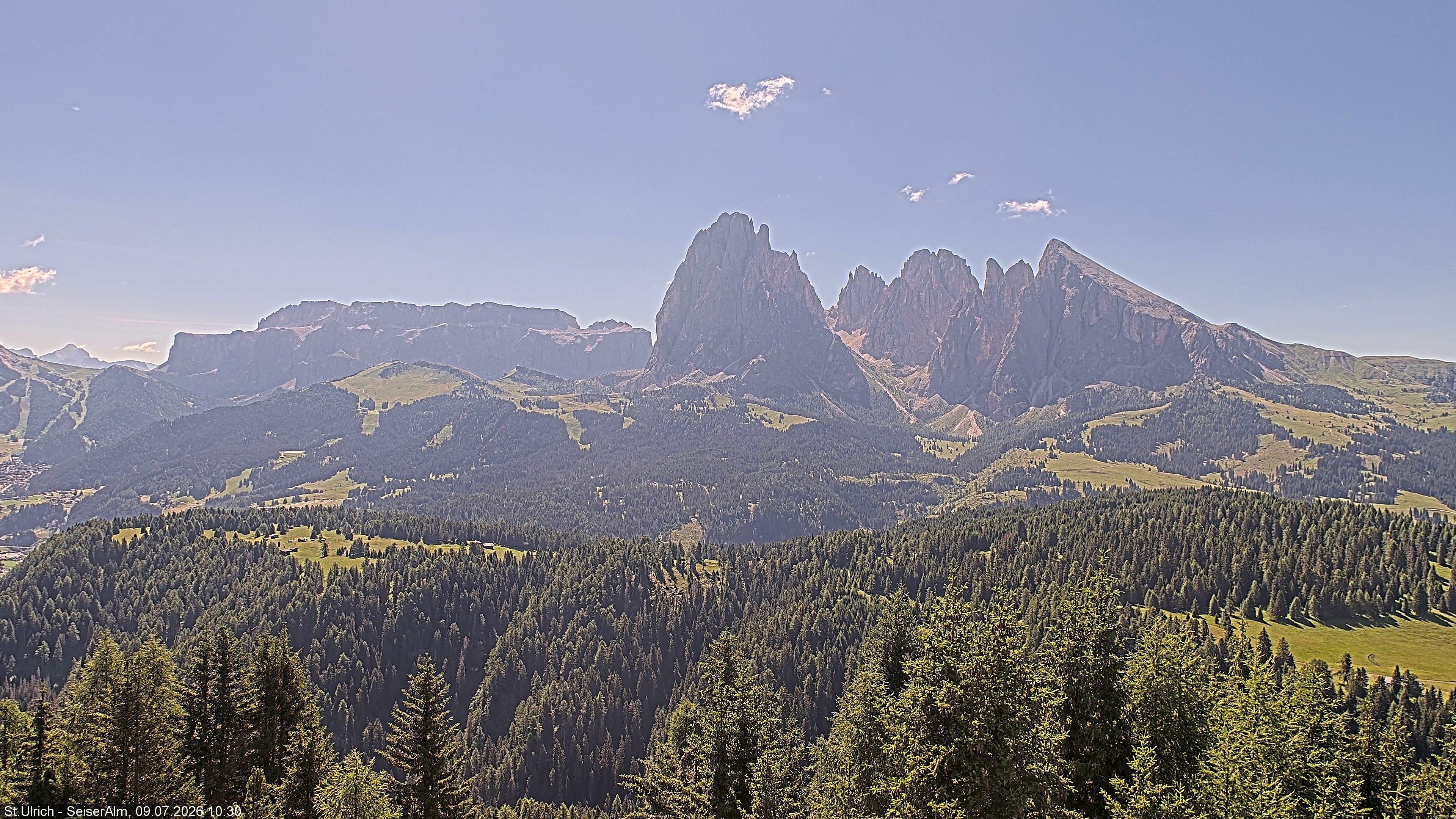 Archiv Foto Webcam Ausblick Seiser Alm