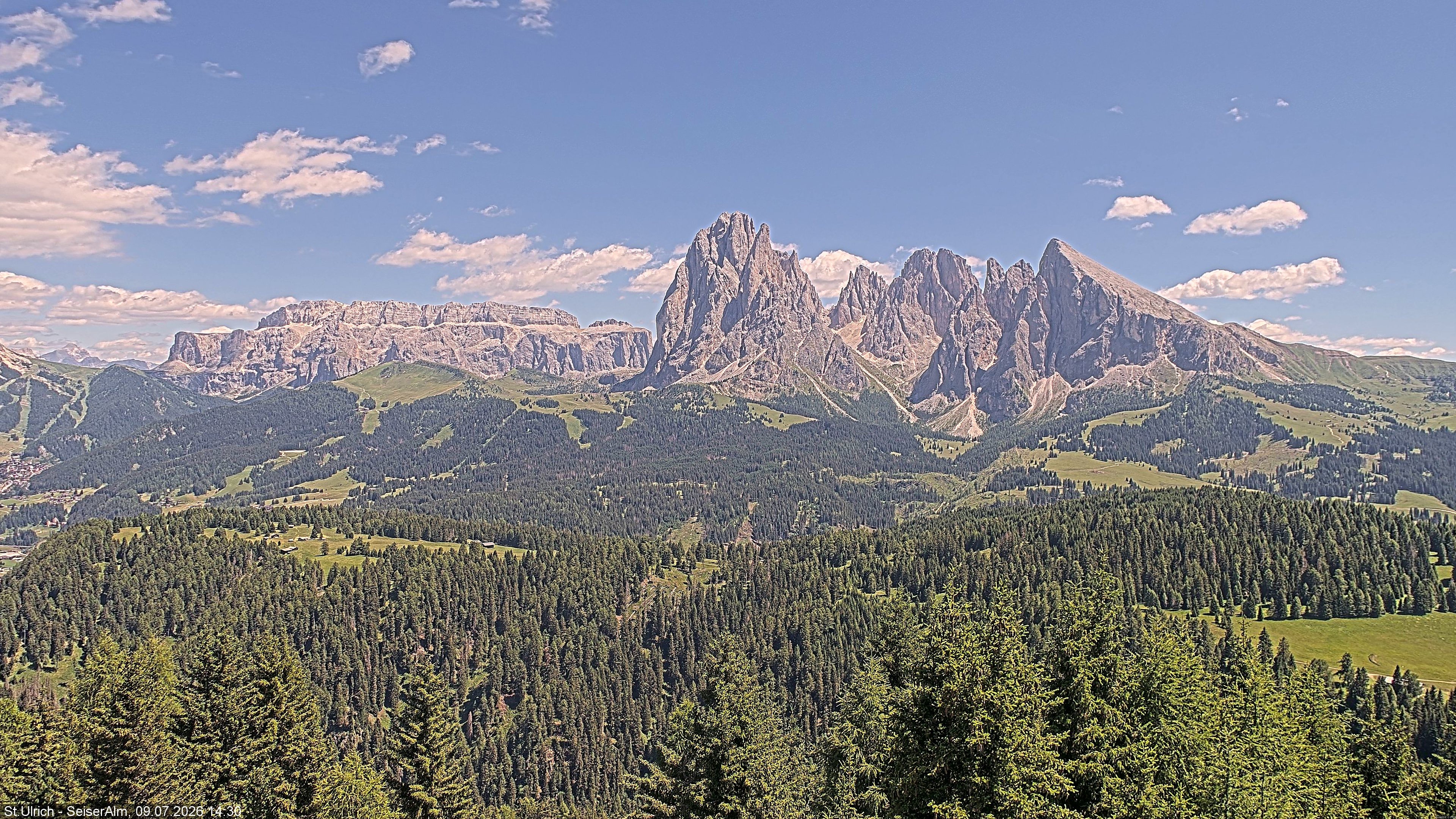 Archiv Foto Webcam Ausblick Seiser Alm