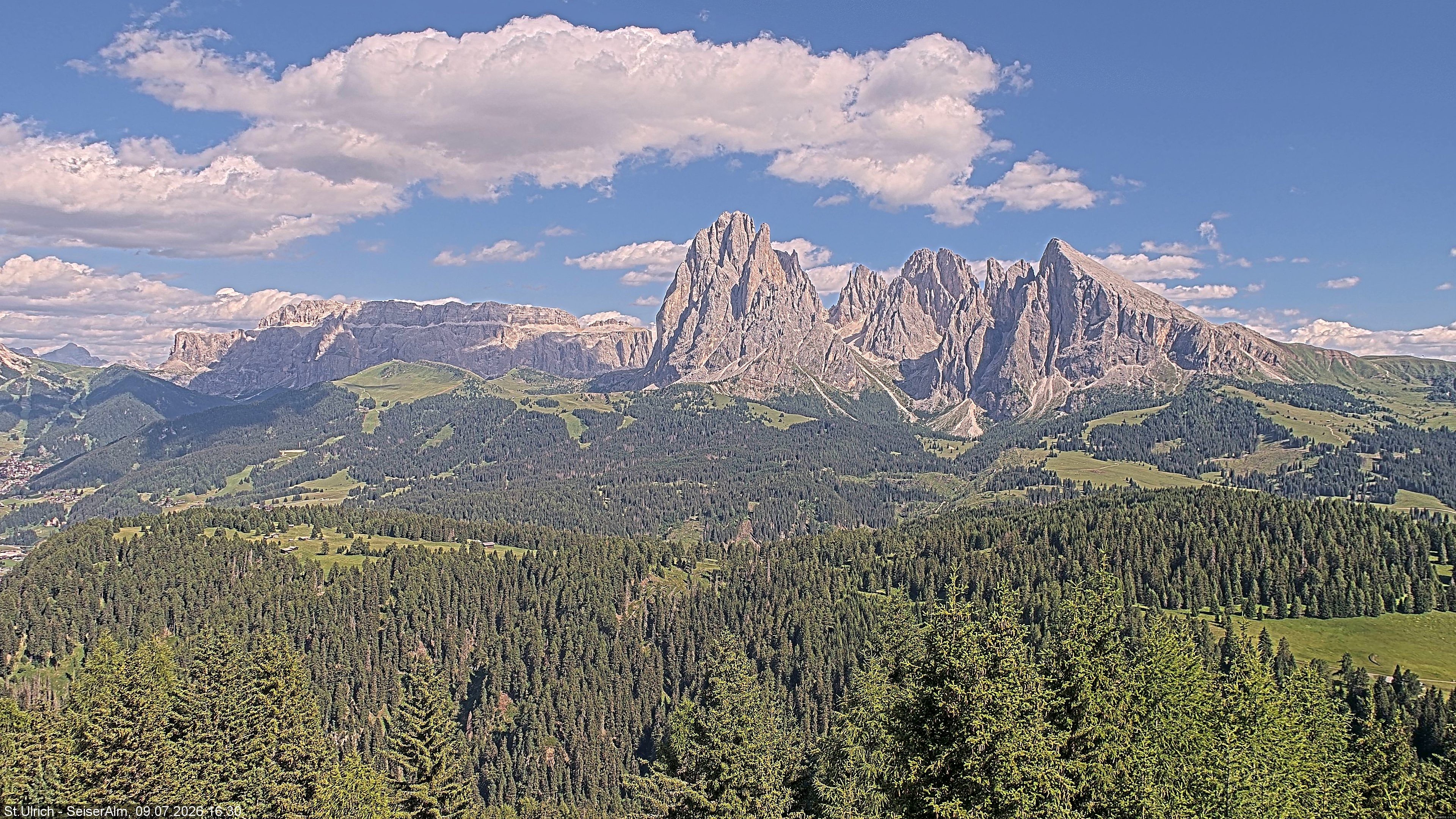 Archiv Foto Webcam Ausblick Seiser Alm
