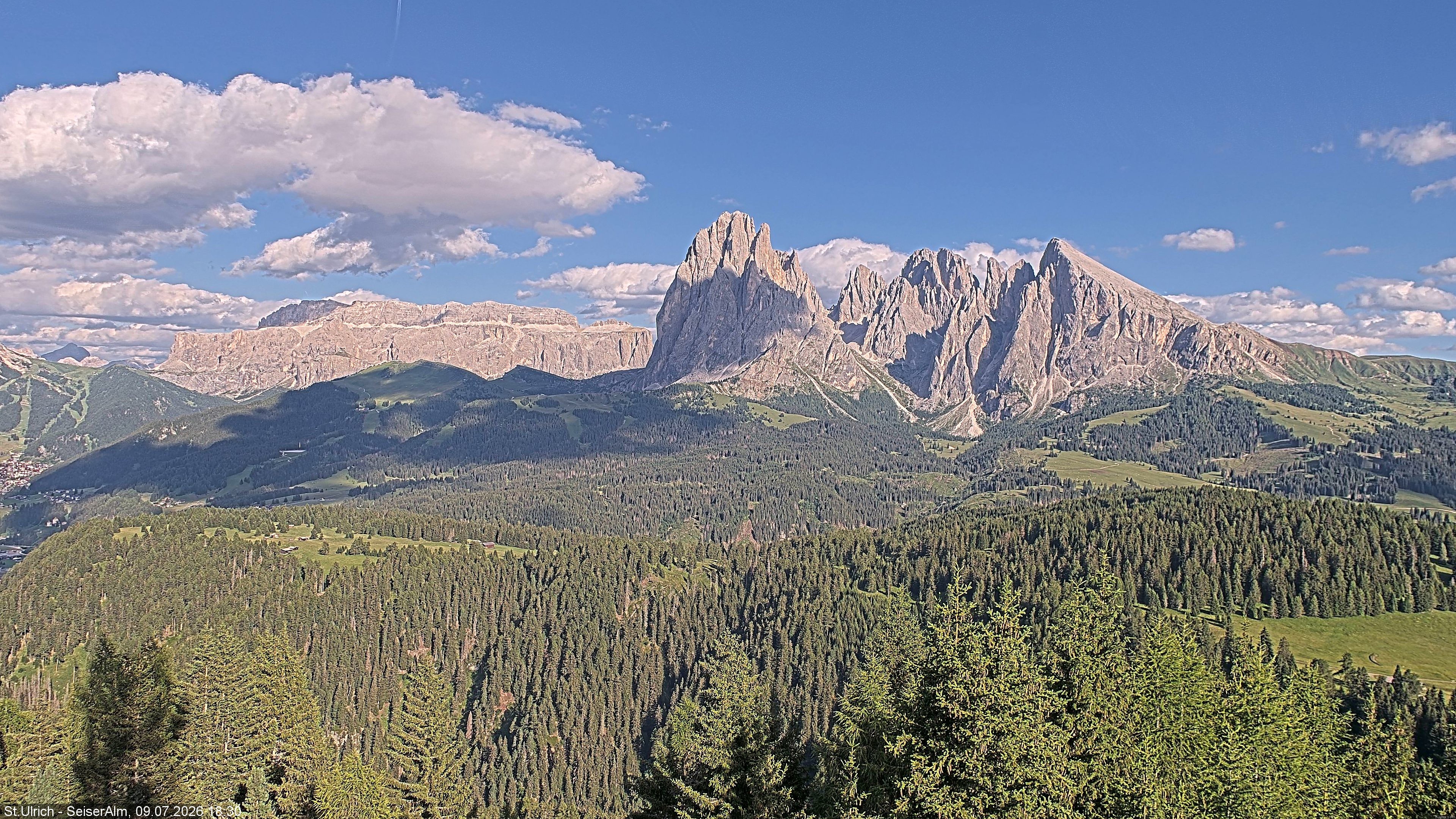 Archiv Foto Webcam Ausblick Seiser Alm