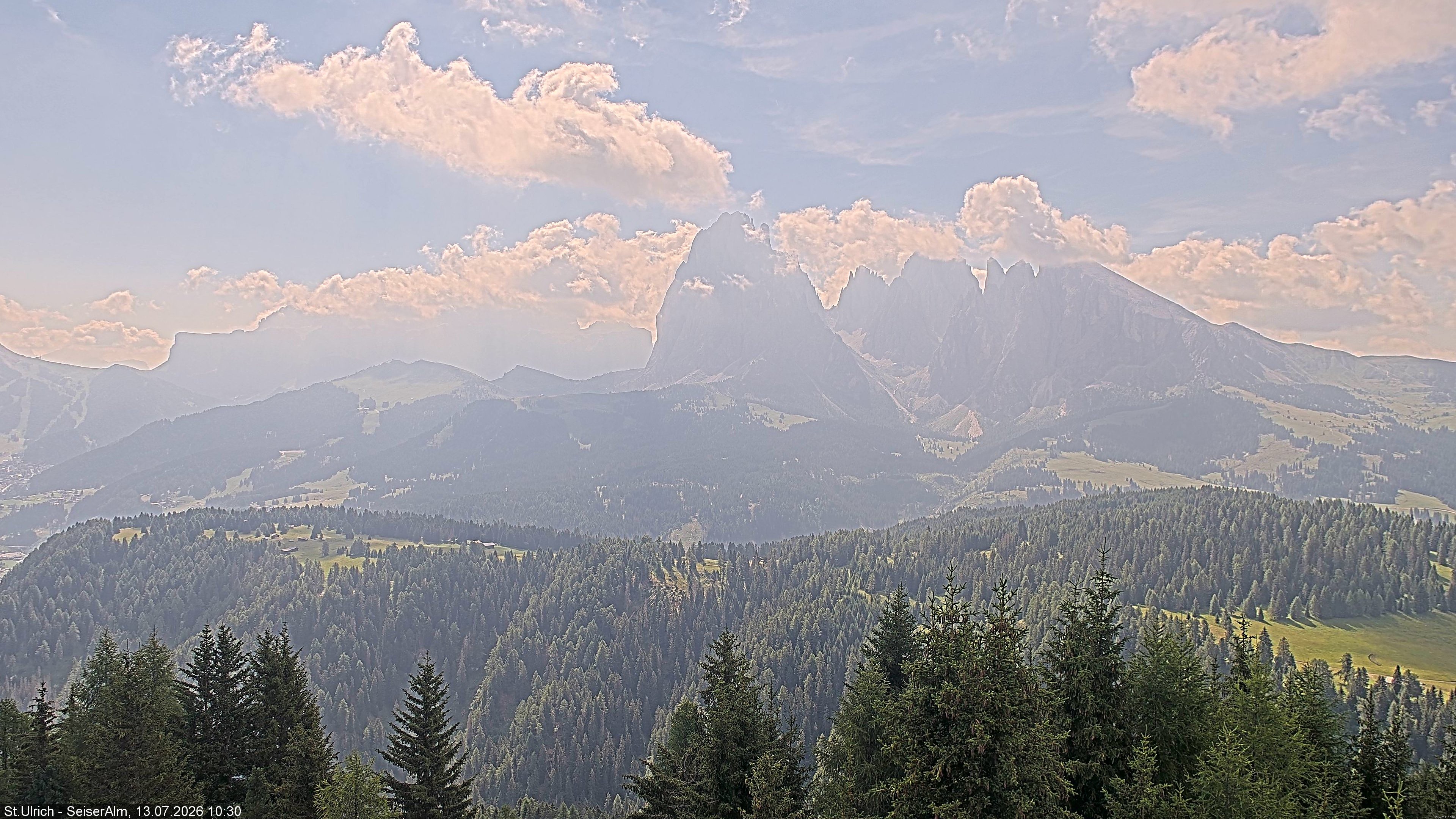 Archived image Webcam Vista Alpe di Siusi
