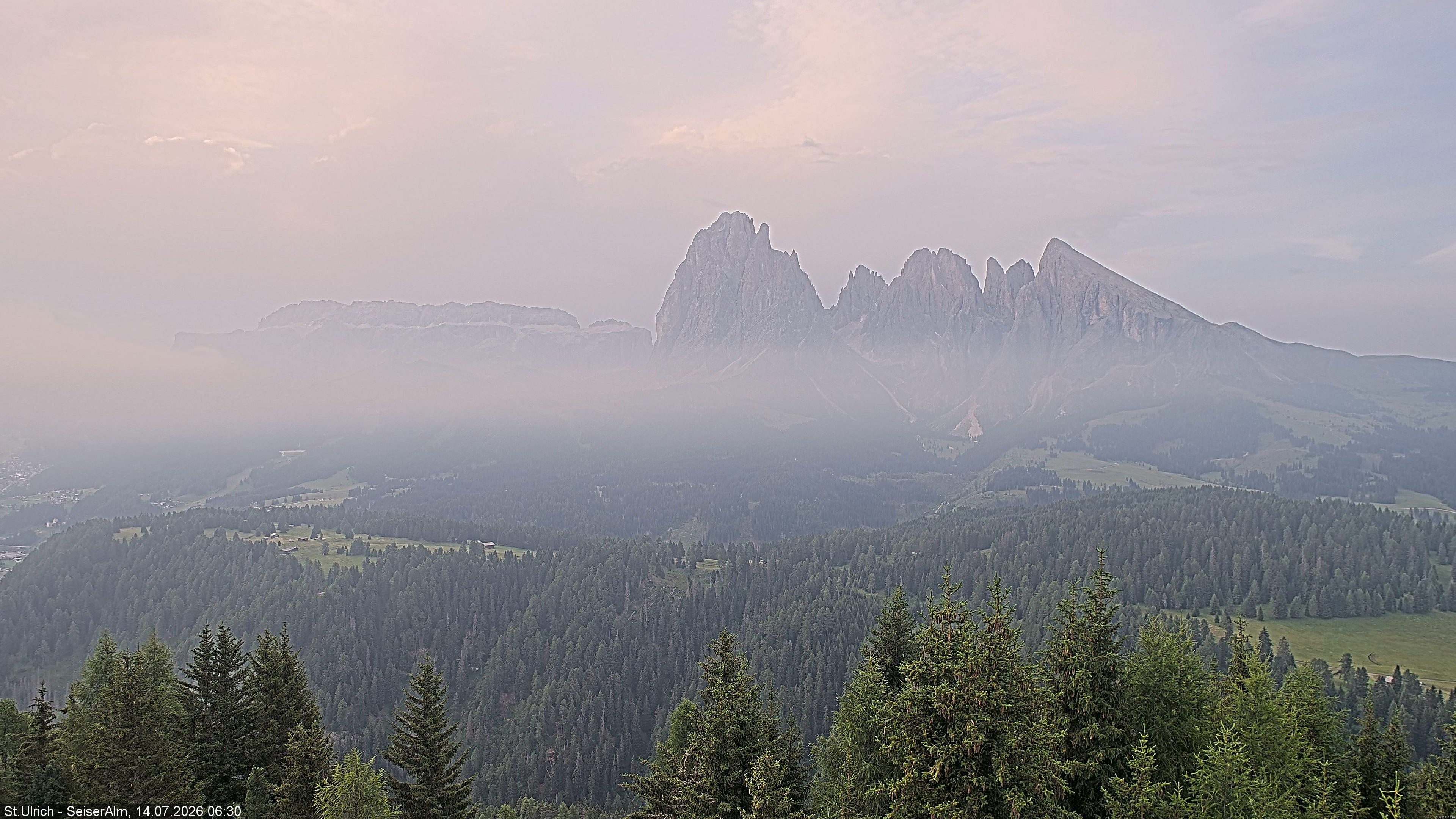 Archiv Foto Webcam Ausblick Seiser Alm