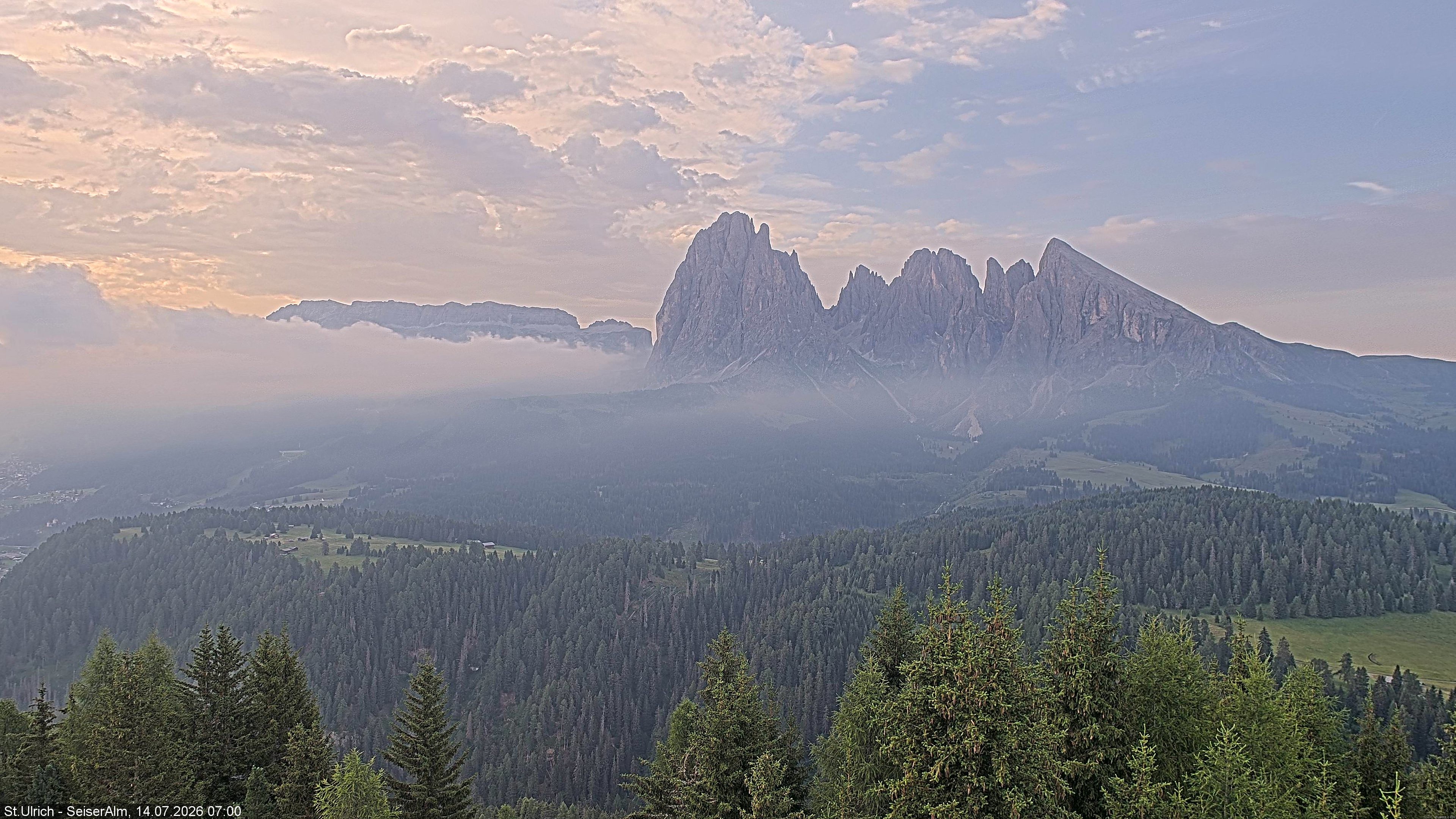 Archiv Foto Webcam Ausblick Seiser Alm