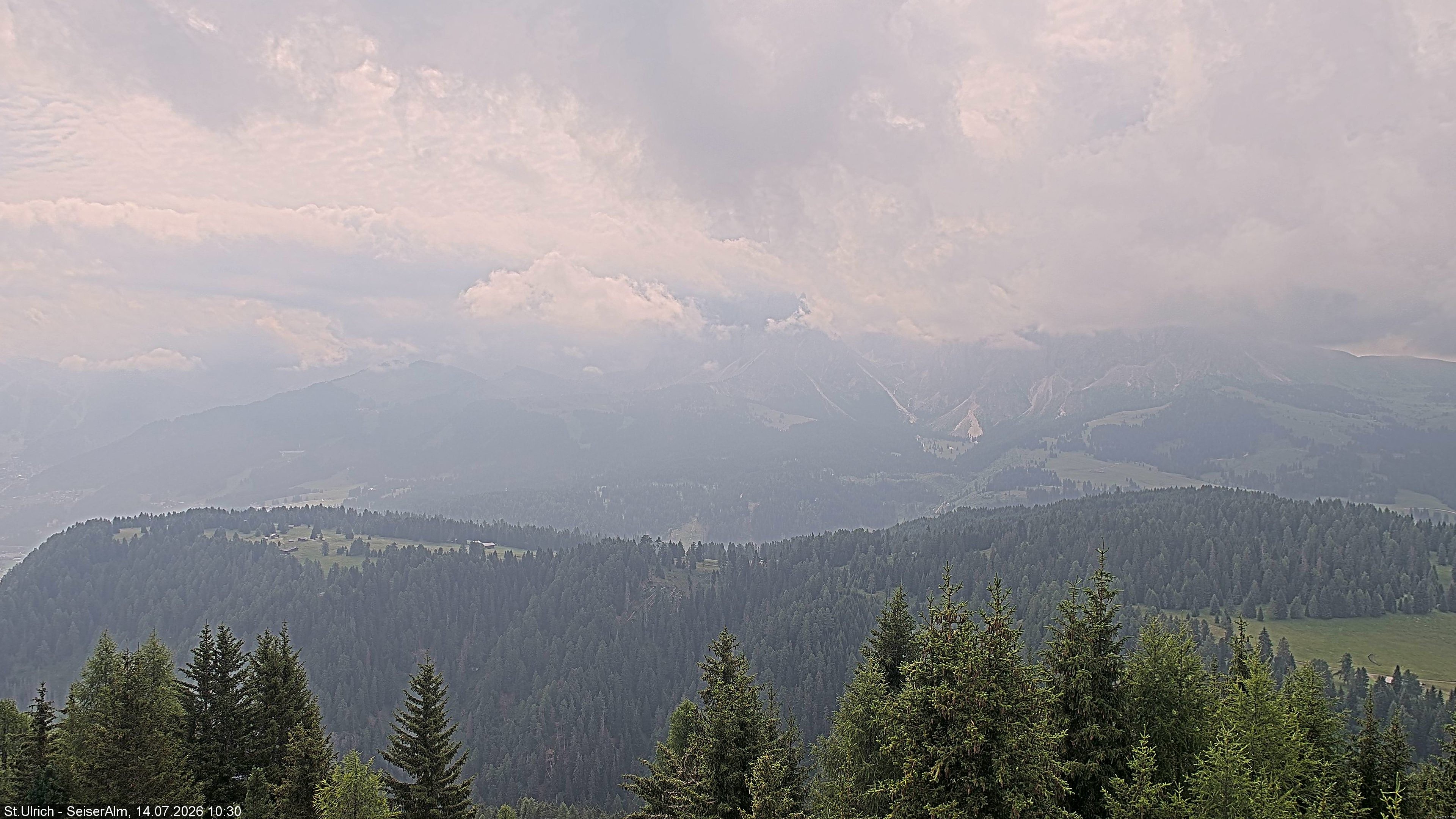 Archiv Foto Webcam Ausblick Seiser Alm