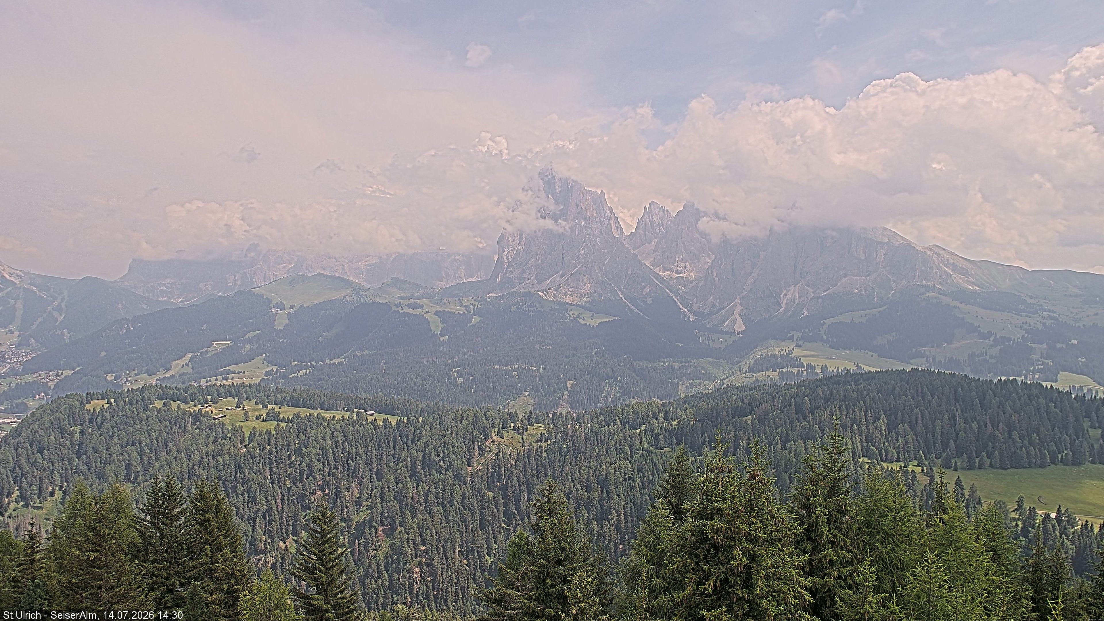 Archiv Foto Webcam Ausblick Seiser Alm