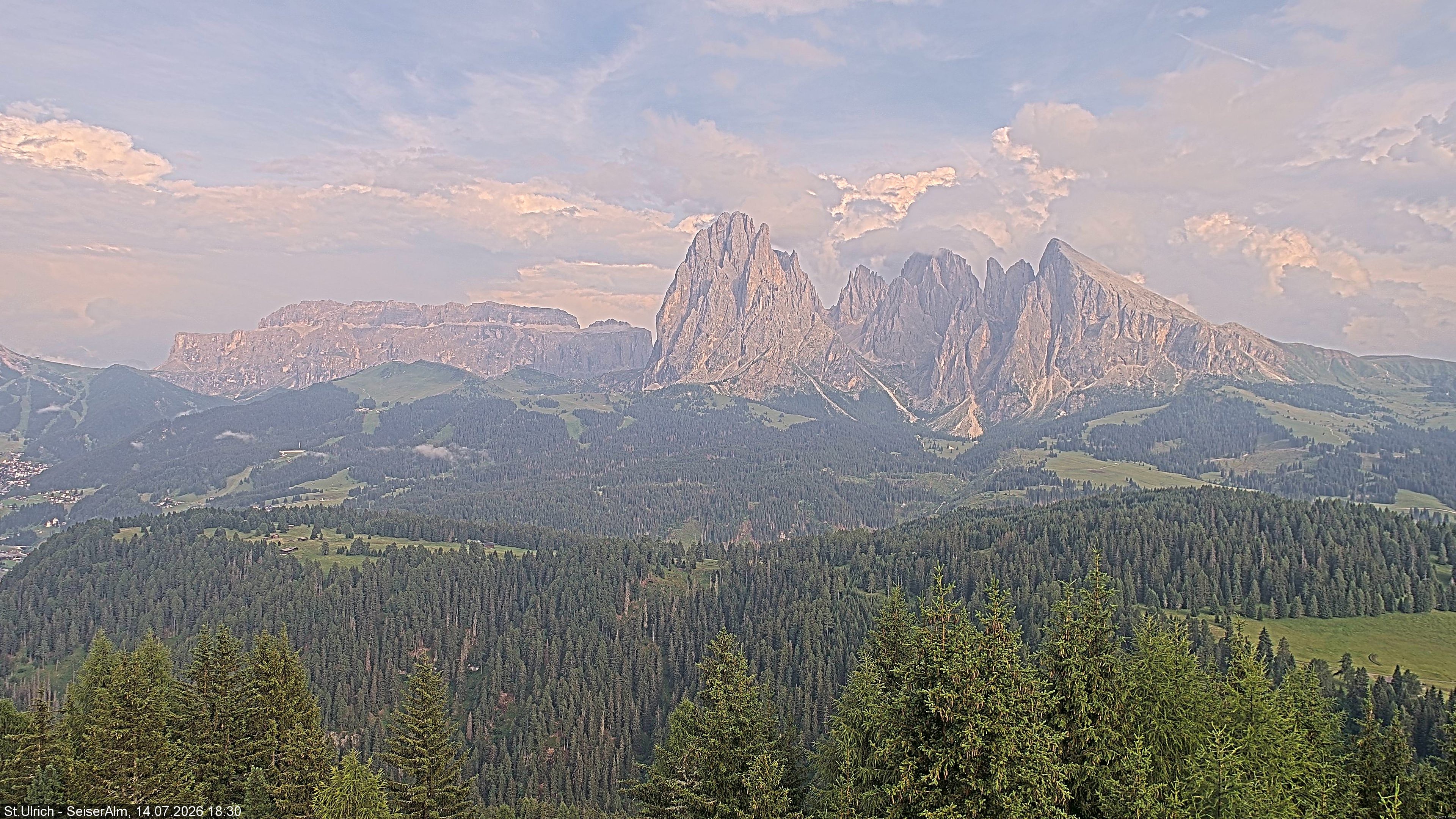 Archiv Foto Webcam Ausblick Seiser Alm