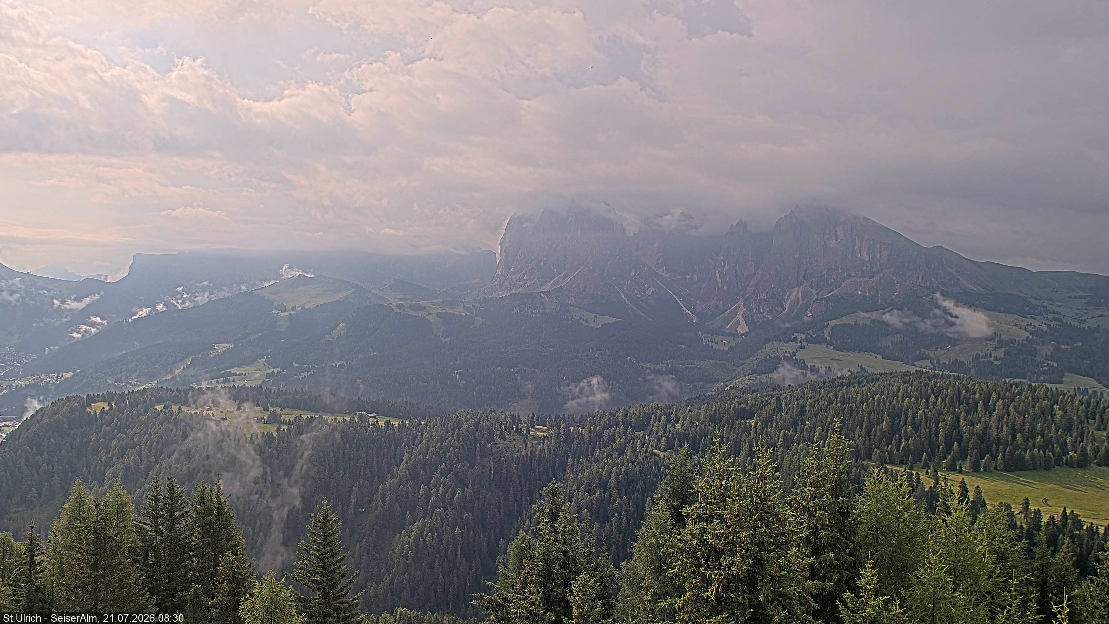 Archiv Foto Webcam Ausblick Seiser Alm