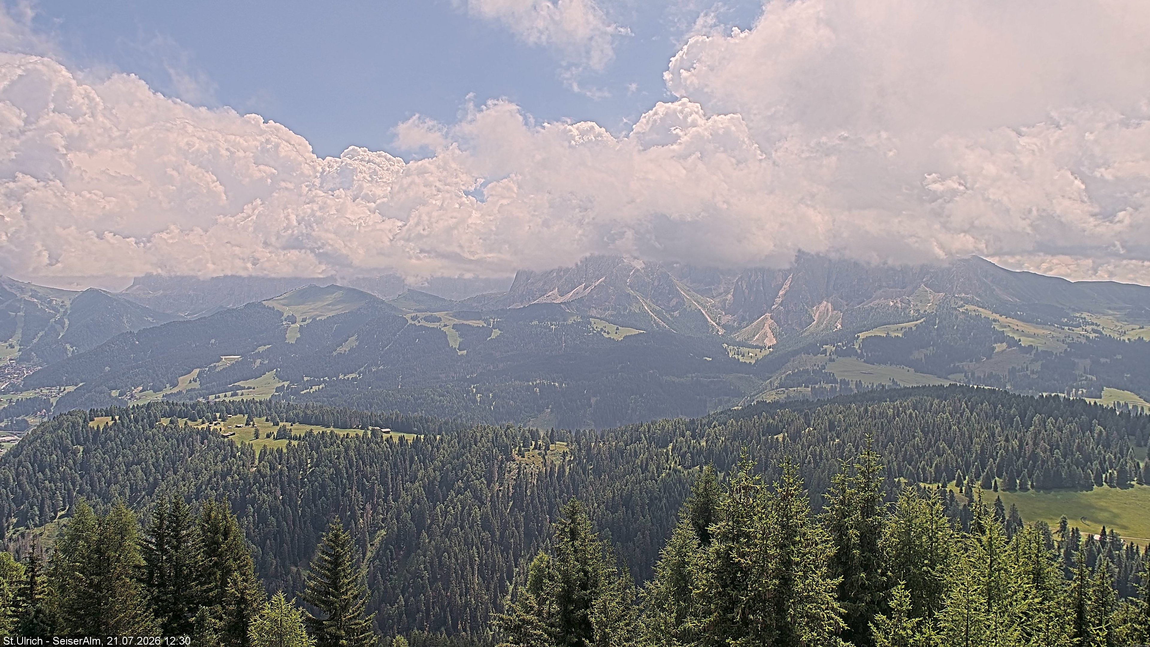 Archived image Webcam Vista Alpe di Siusi