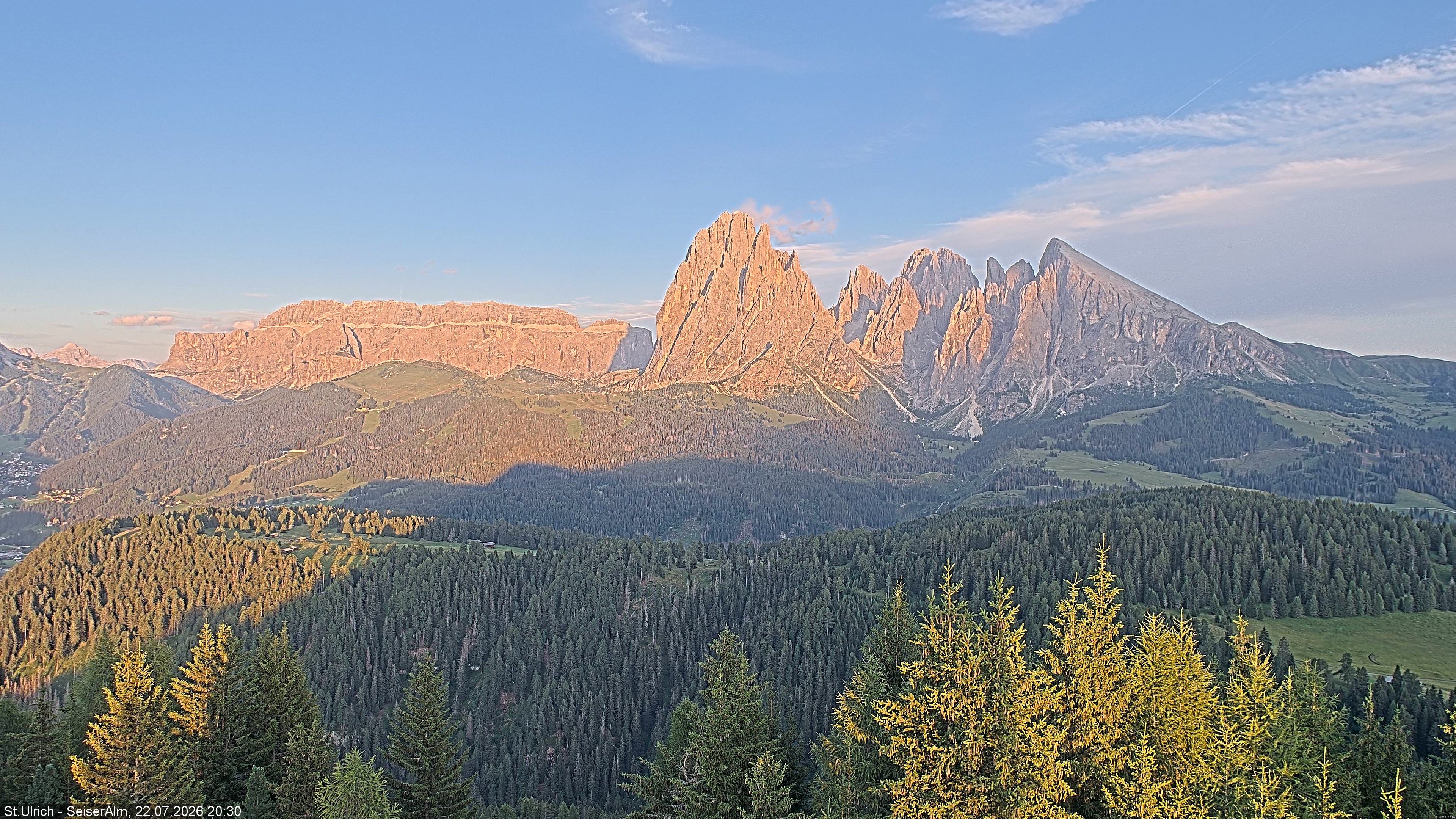 Archiv Foto Webcam Ausblick Seiser Alm