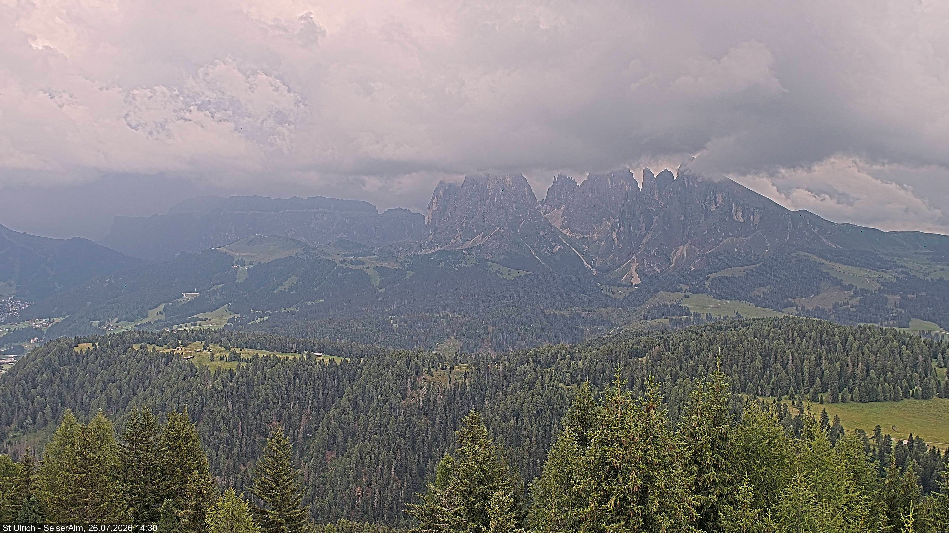 Archiv Foto Webcam Ausblick Seiser Alm