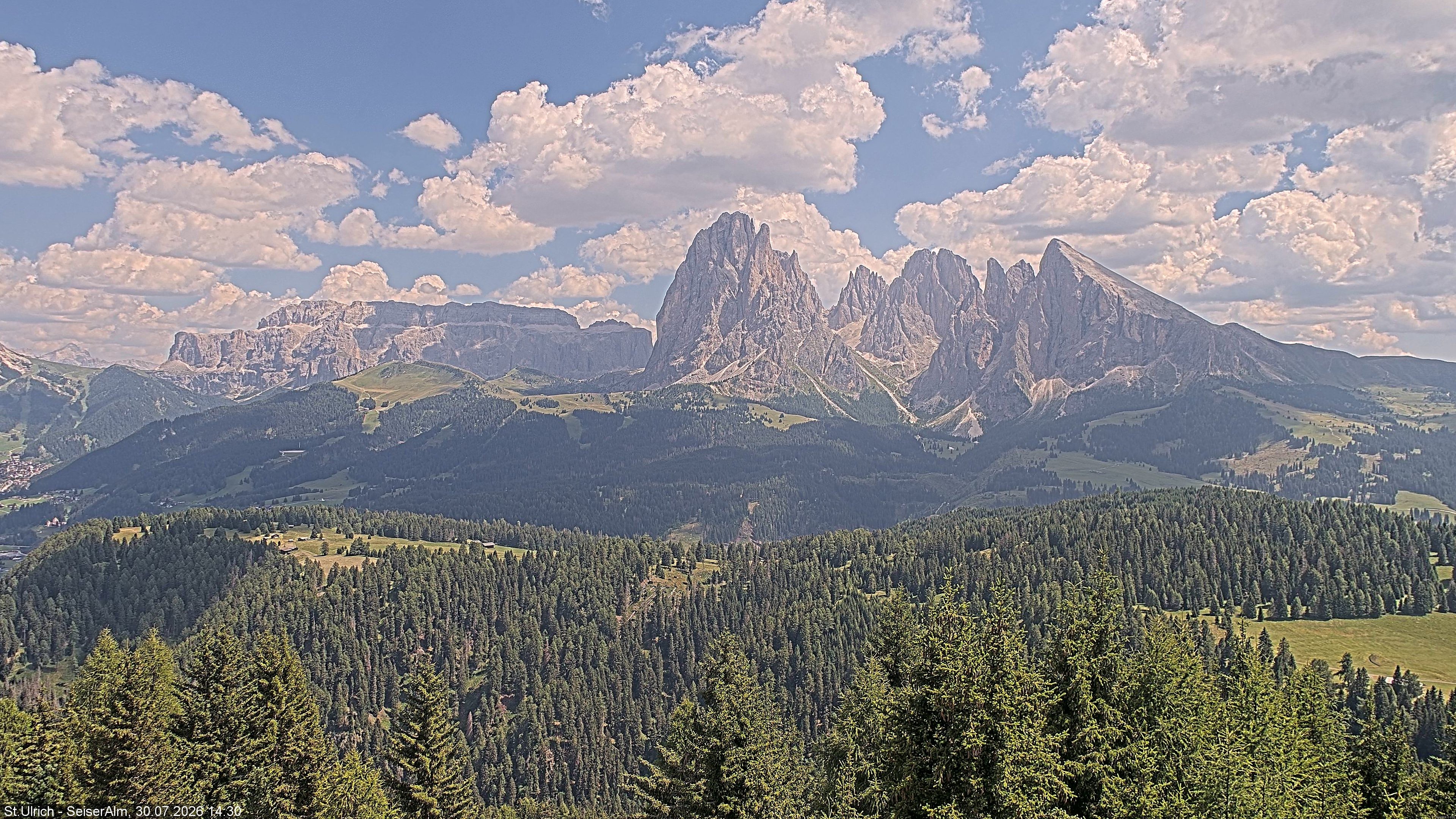 Archiv Foto Webcam Ausblick Seiser Alm