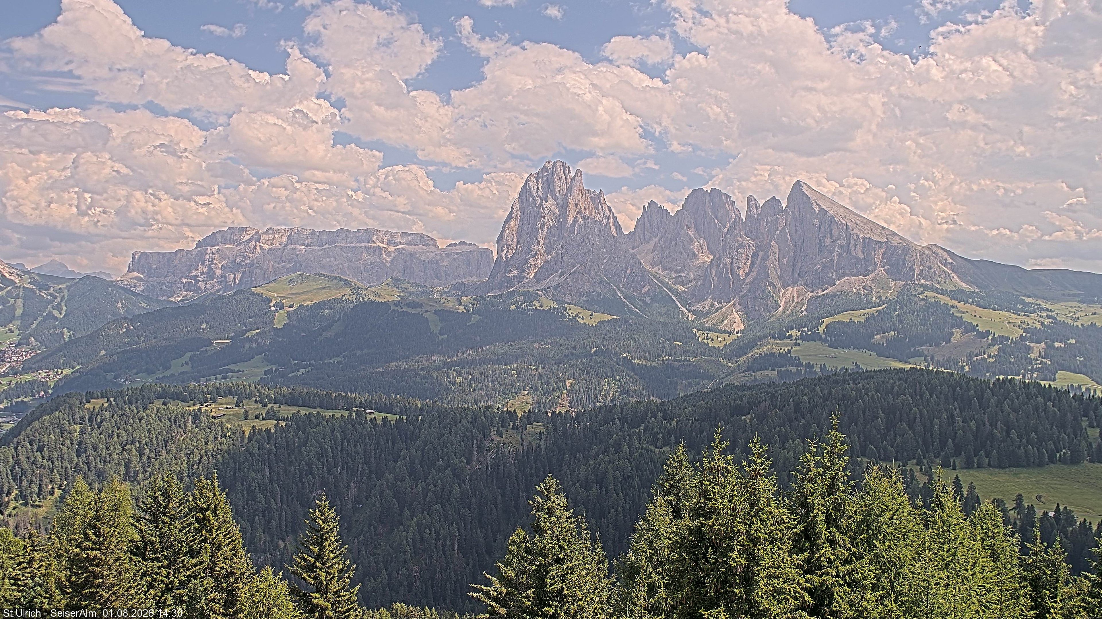 Archiv Foto Webcam Ausblick Seiser Alm