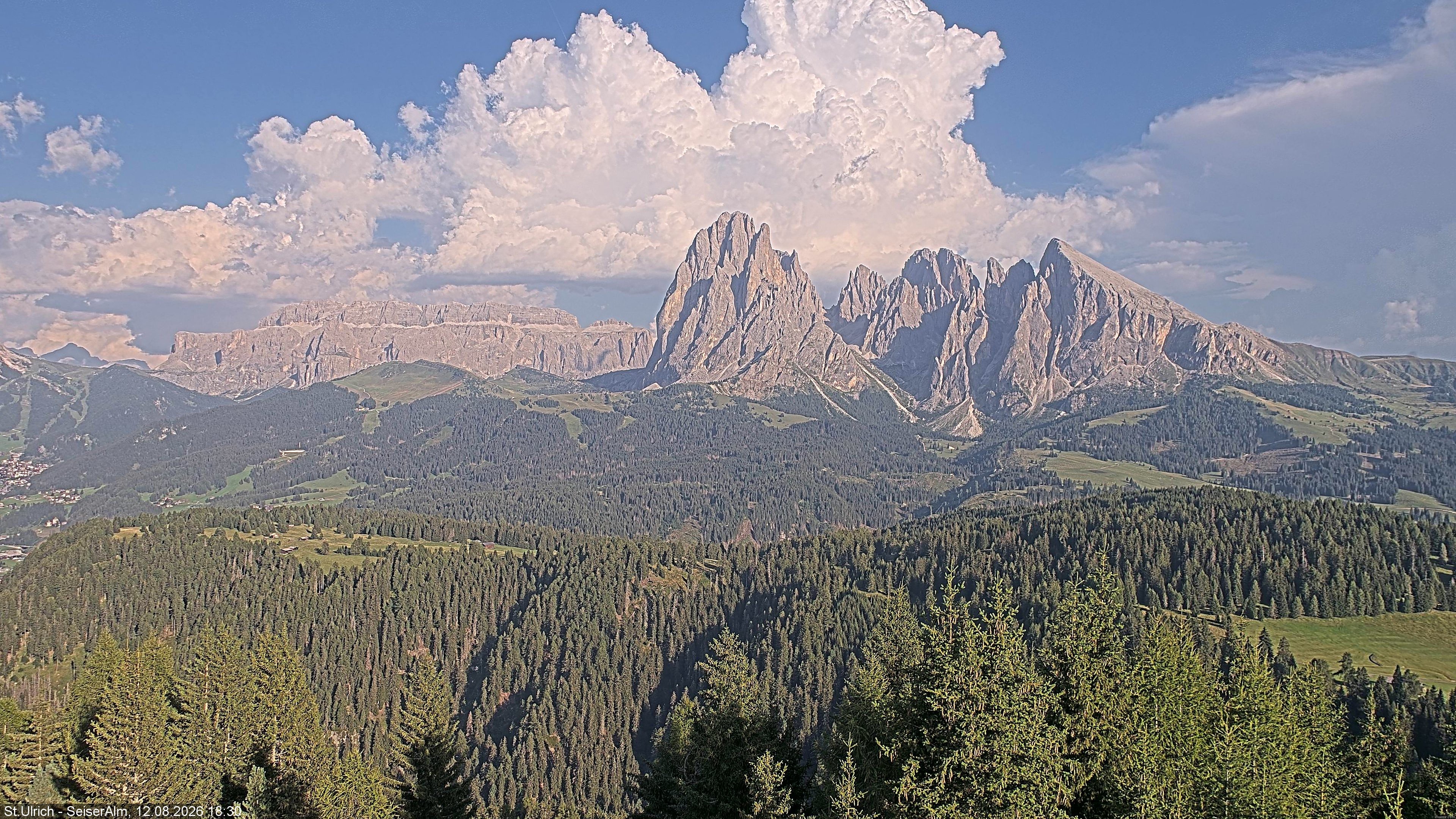 Archiv Foto Webcam Ausblick Seiser Alm