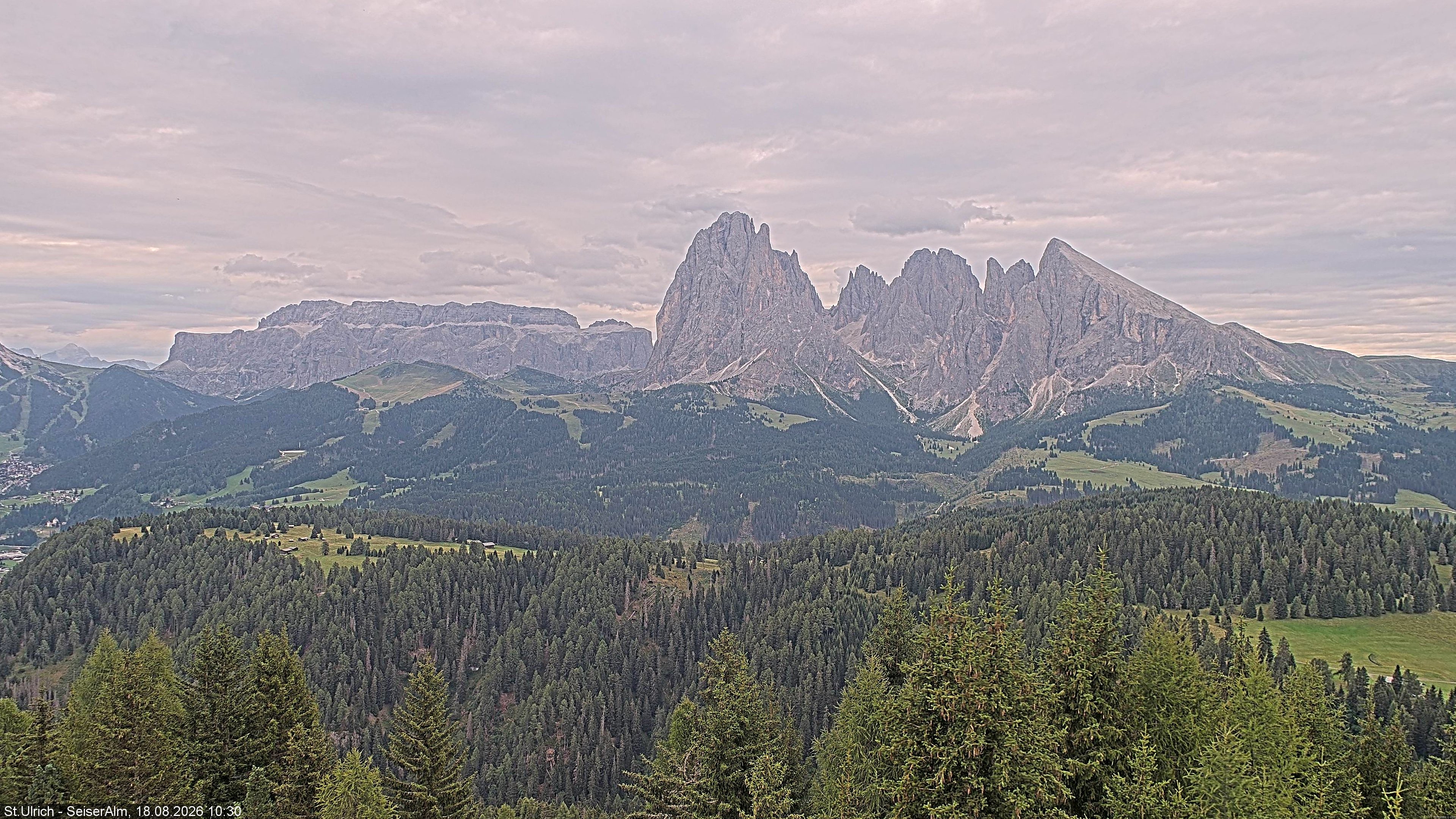 Archiv Foto Webcam Ausblick Seiser Alm