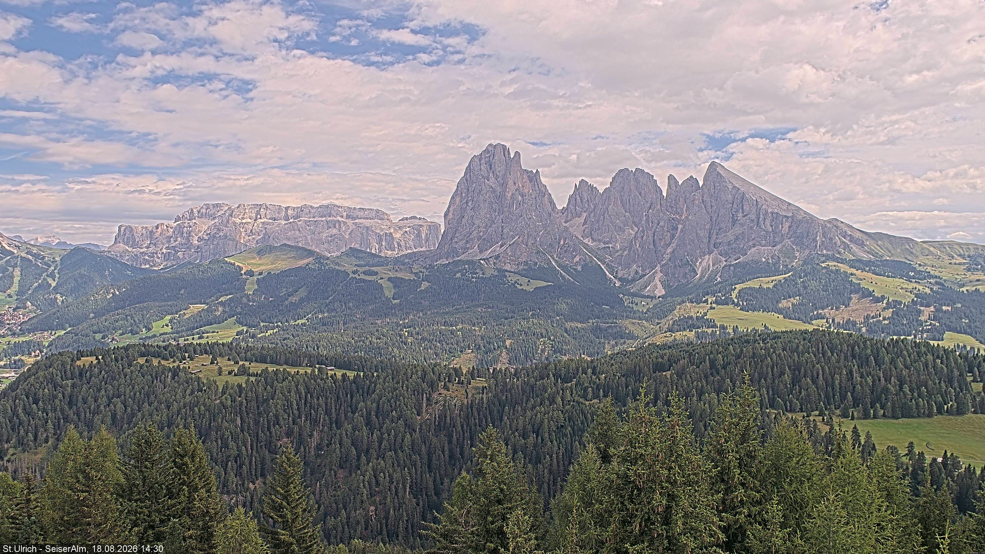 Archiv Foto Webcam Ausblick Seiser Alm