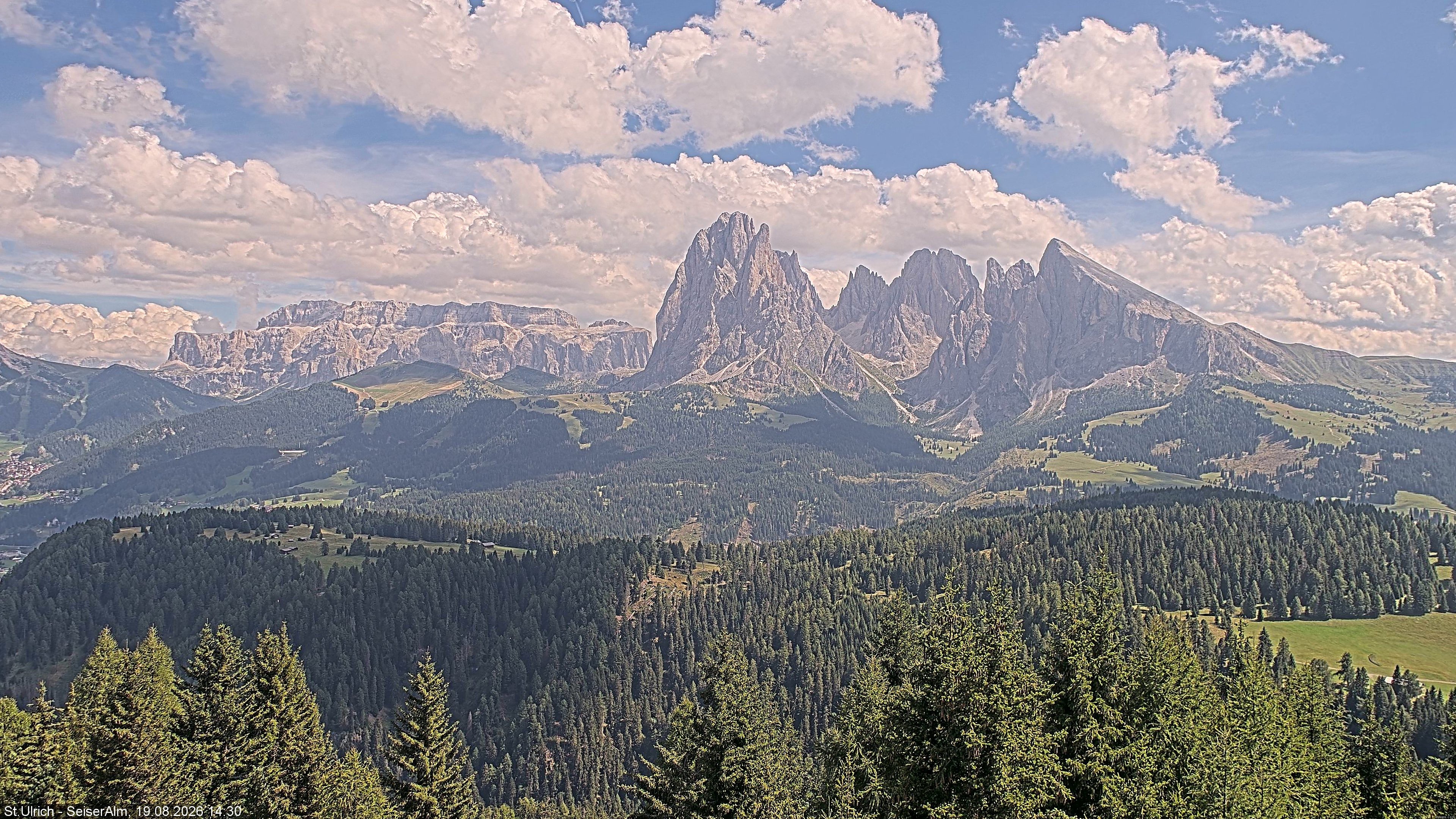 Archiv Foto Webcam Ausblick Seiser Alm