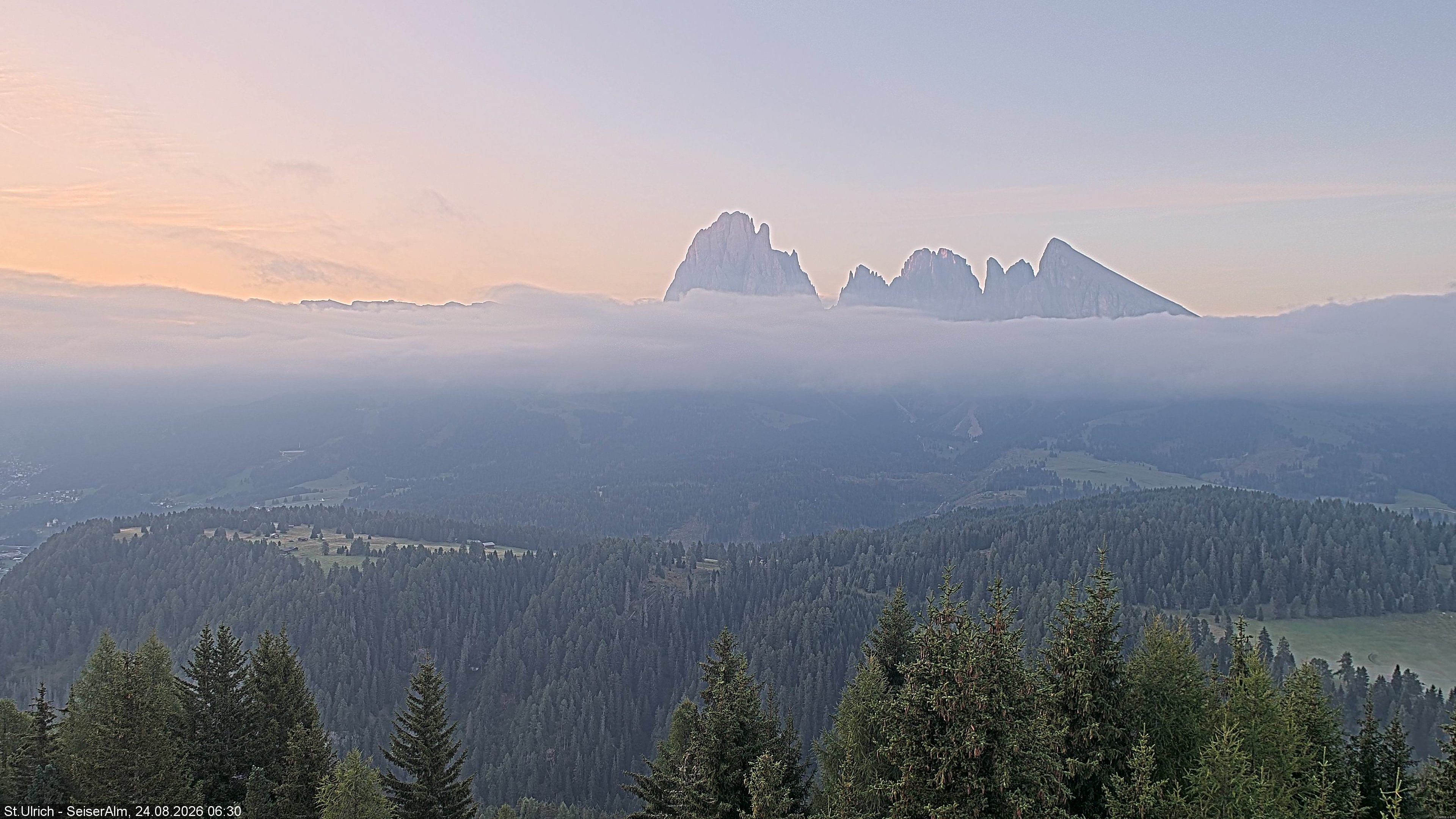 Archiv Foto Webcam Ausblick Seiser Alm
