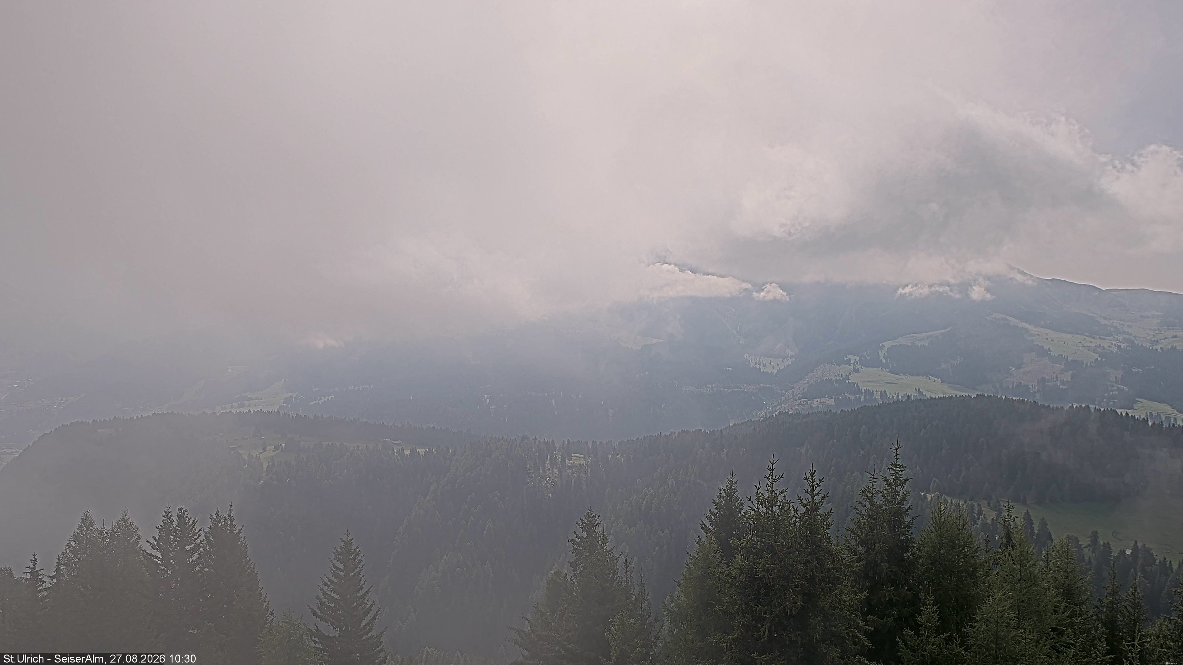 Archived image Webcam Vista Alpe di Siusi