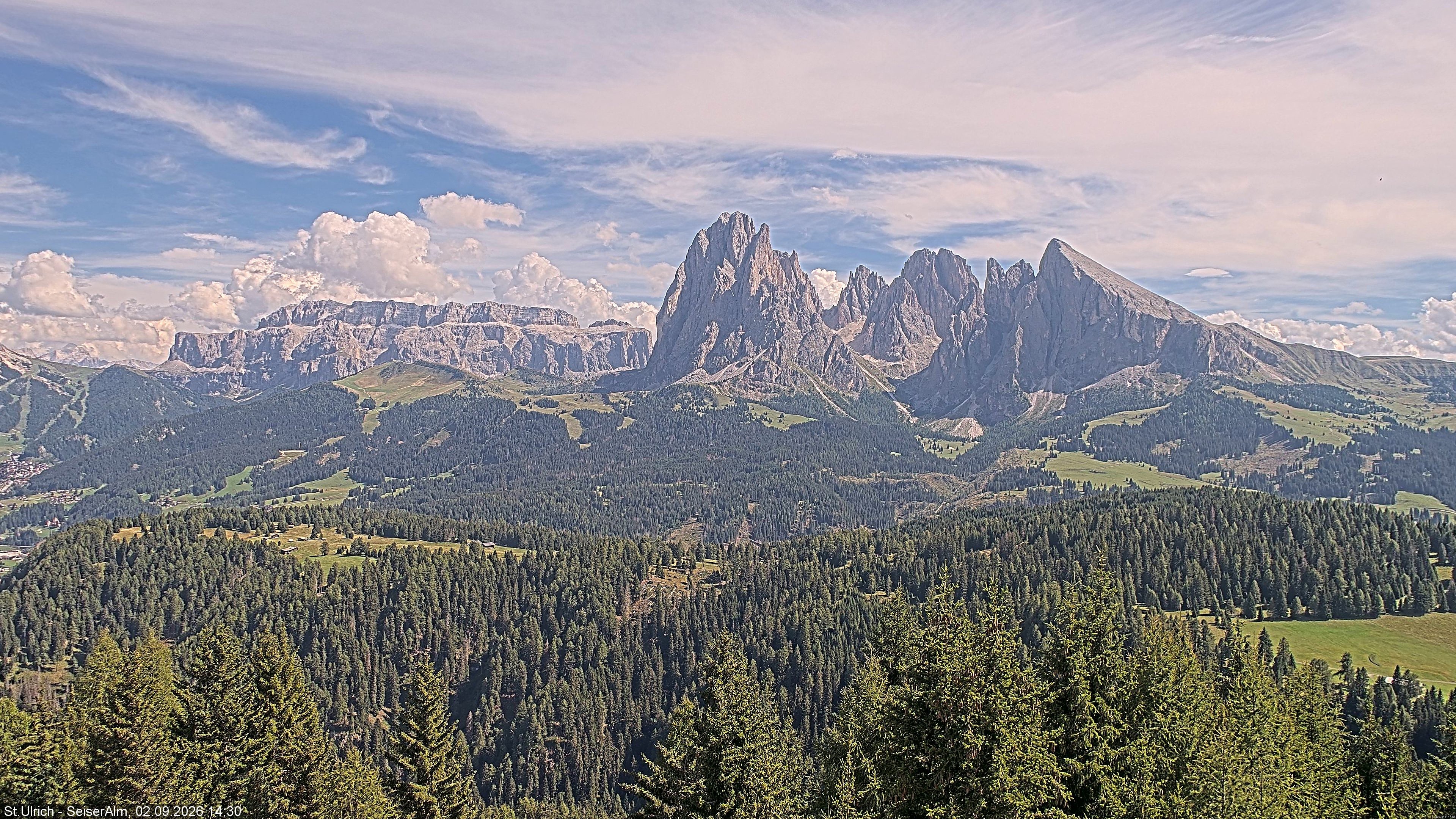 Archiv Foto Webcam Ausblick Seiser Alm