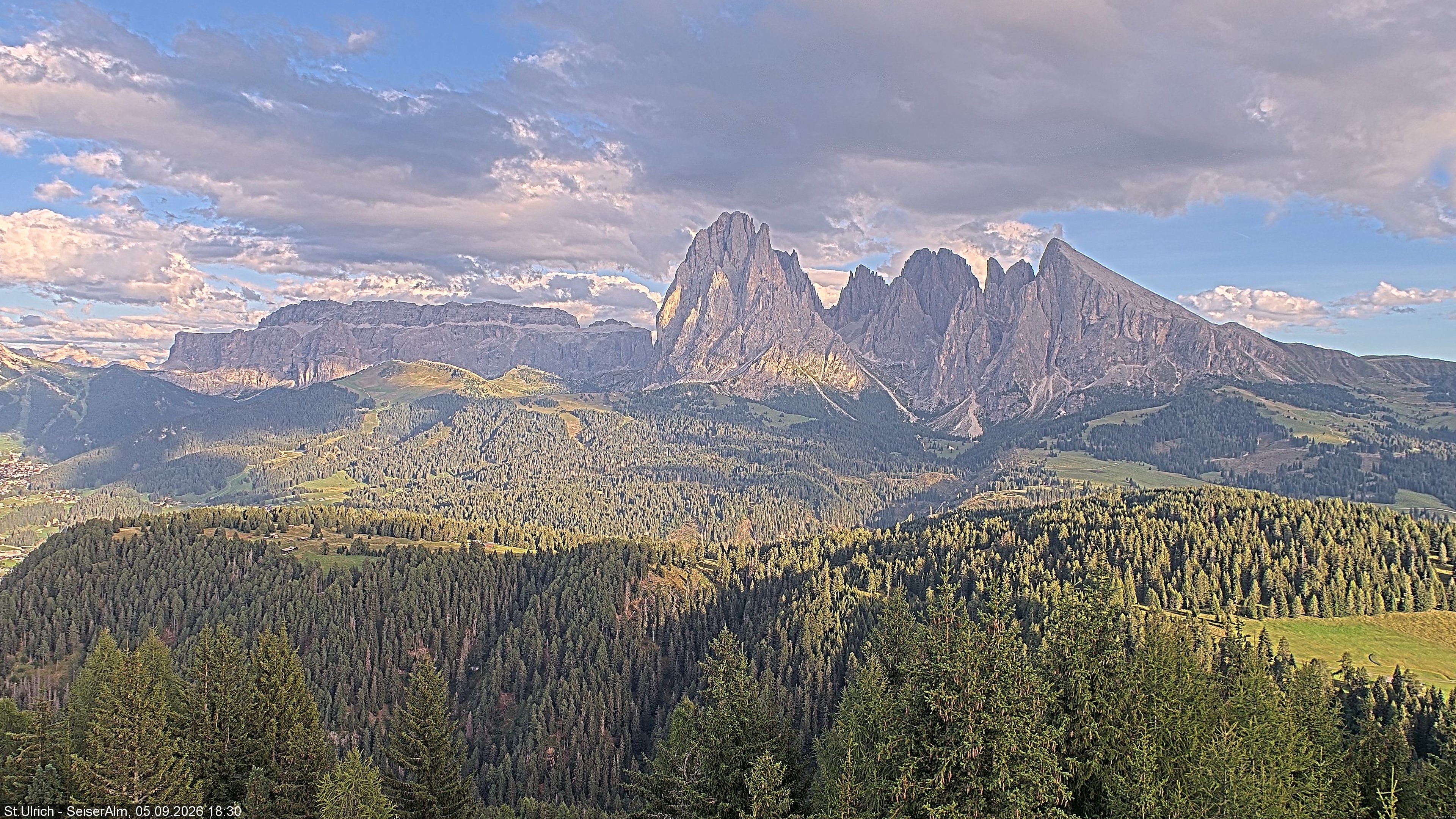 Archived image Webcam Vista Alpe di Siusi