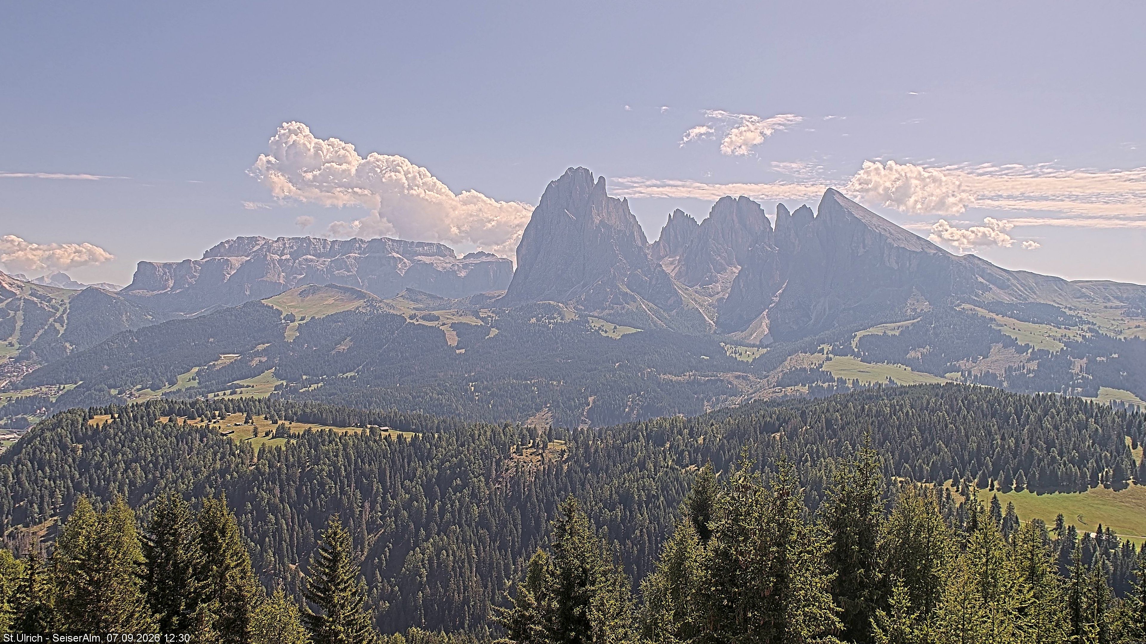 Archiv Foto Webcam Ausblick Seiser Alm