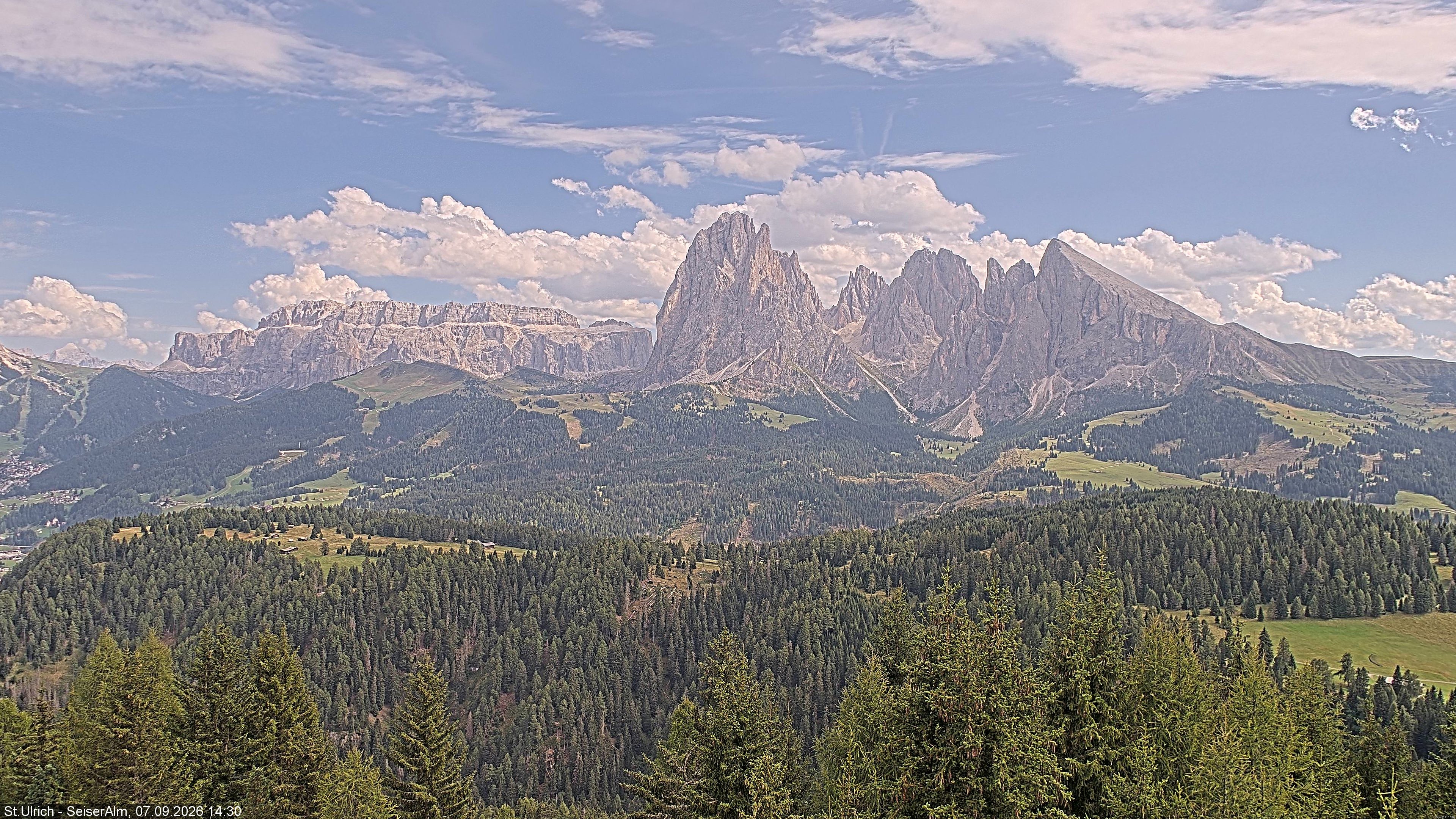 Archiv Foto Webcam Ausblick Seiser Alm