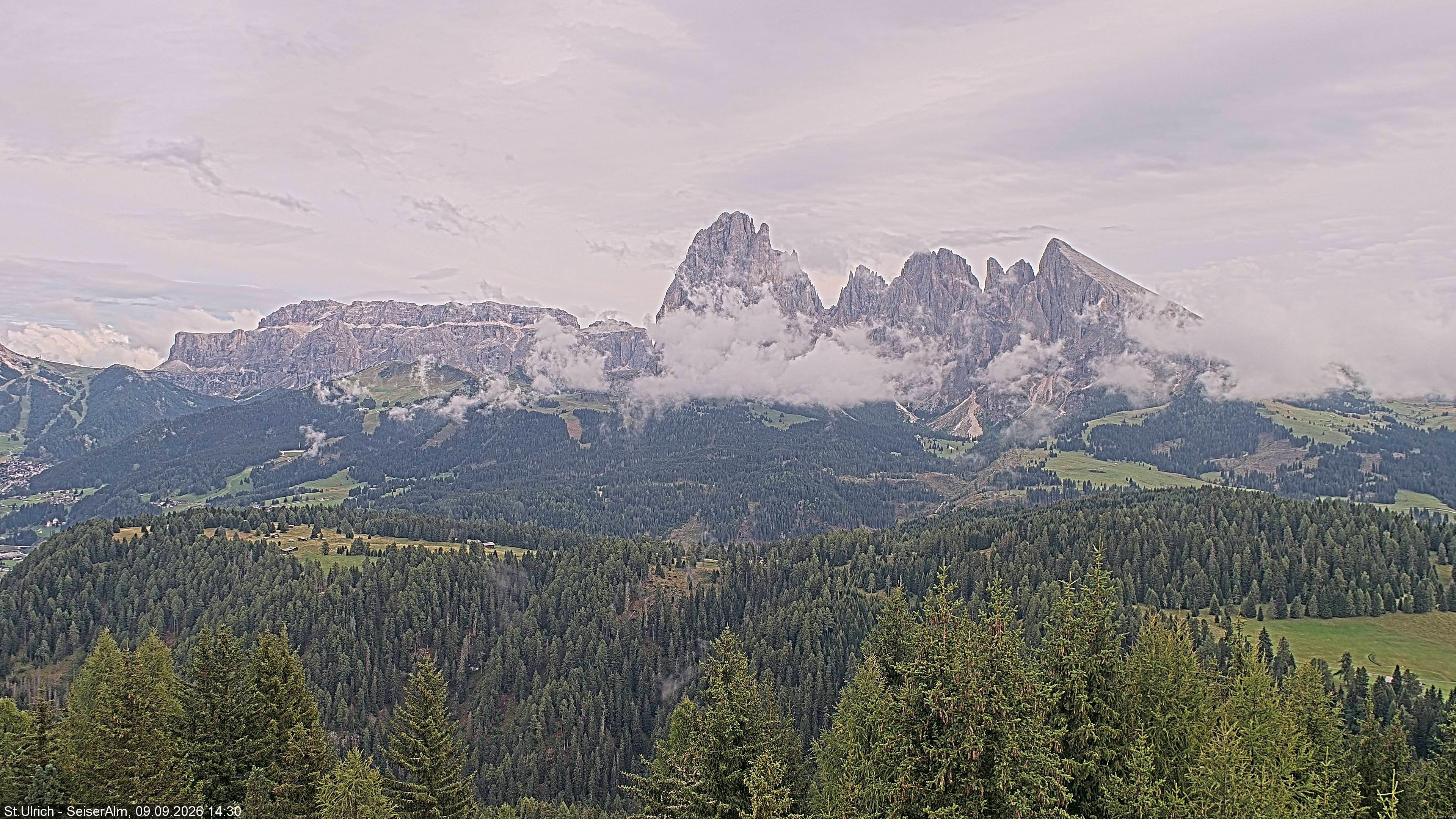 Archiv Foto Webcam Ausblick Seiser Alm