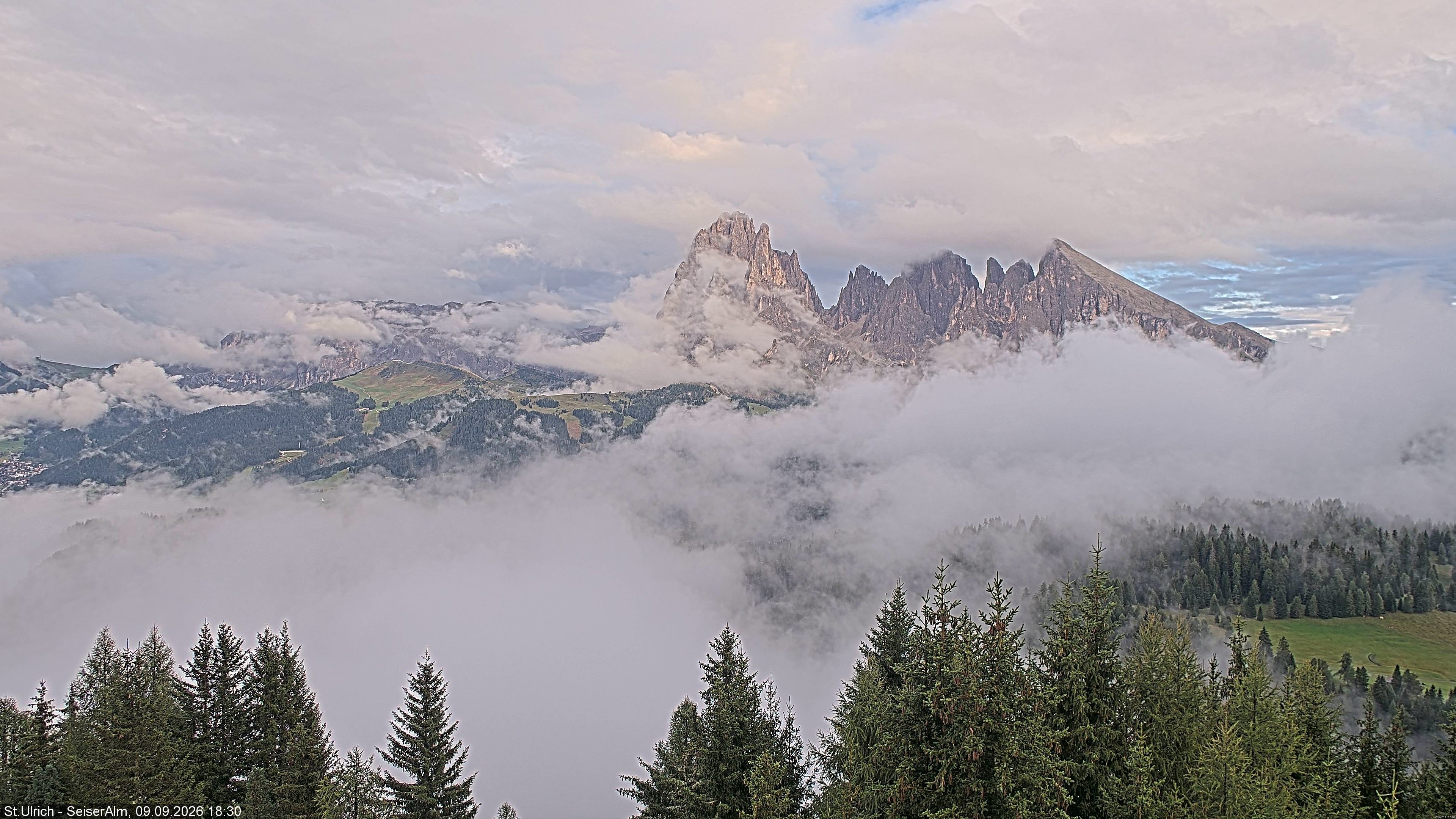 Archiv Foto Webcam Ausblick Seiser Alm