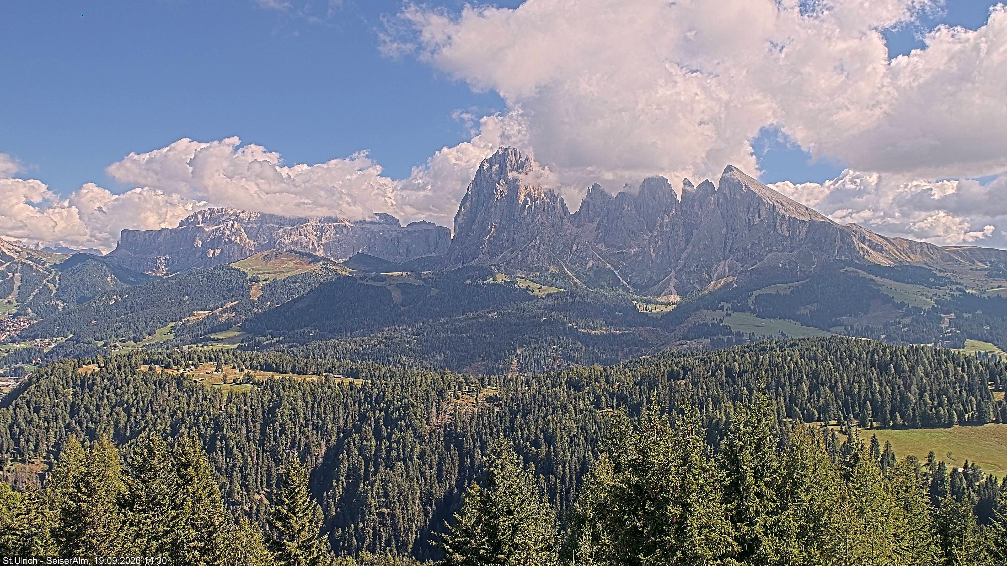 Archiv Foto Webcam Ausblick Seiser Alm
