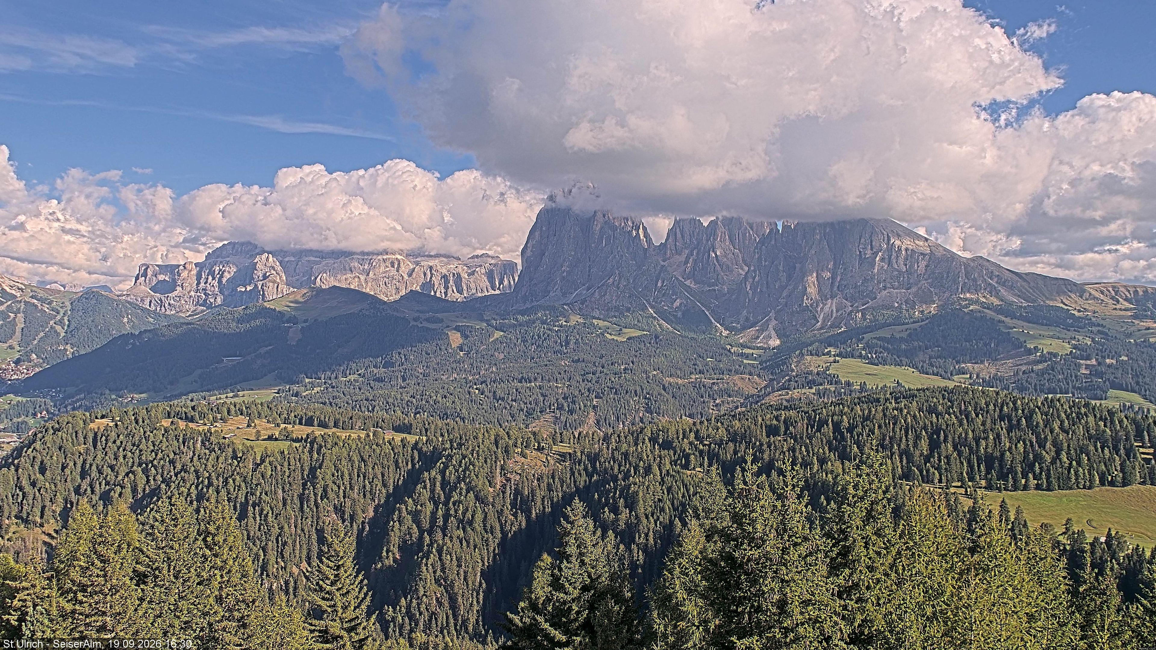 Archiv Foto Webcam Ausblick Seiser Alm