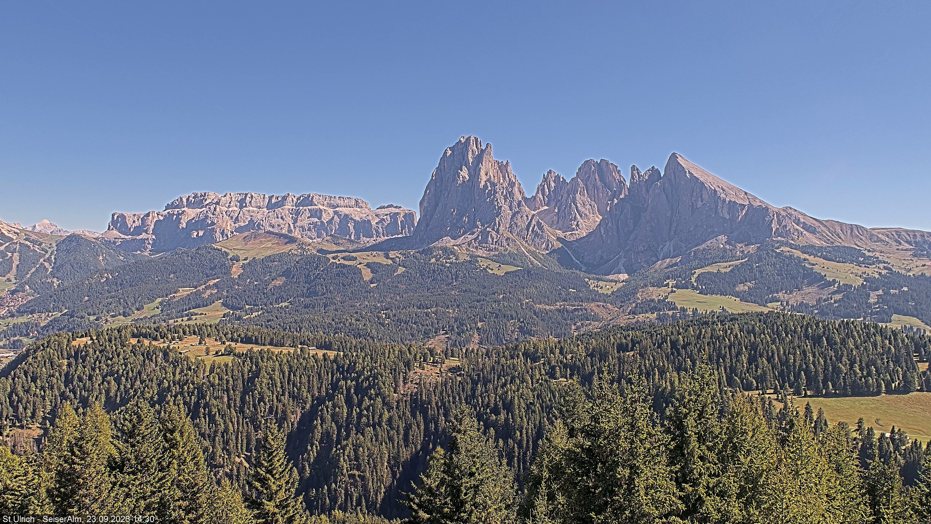 Archiv Foto Webcam Ausblick Seiser Alm