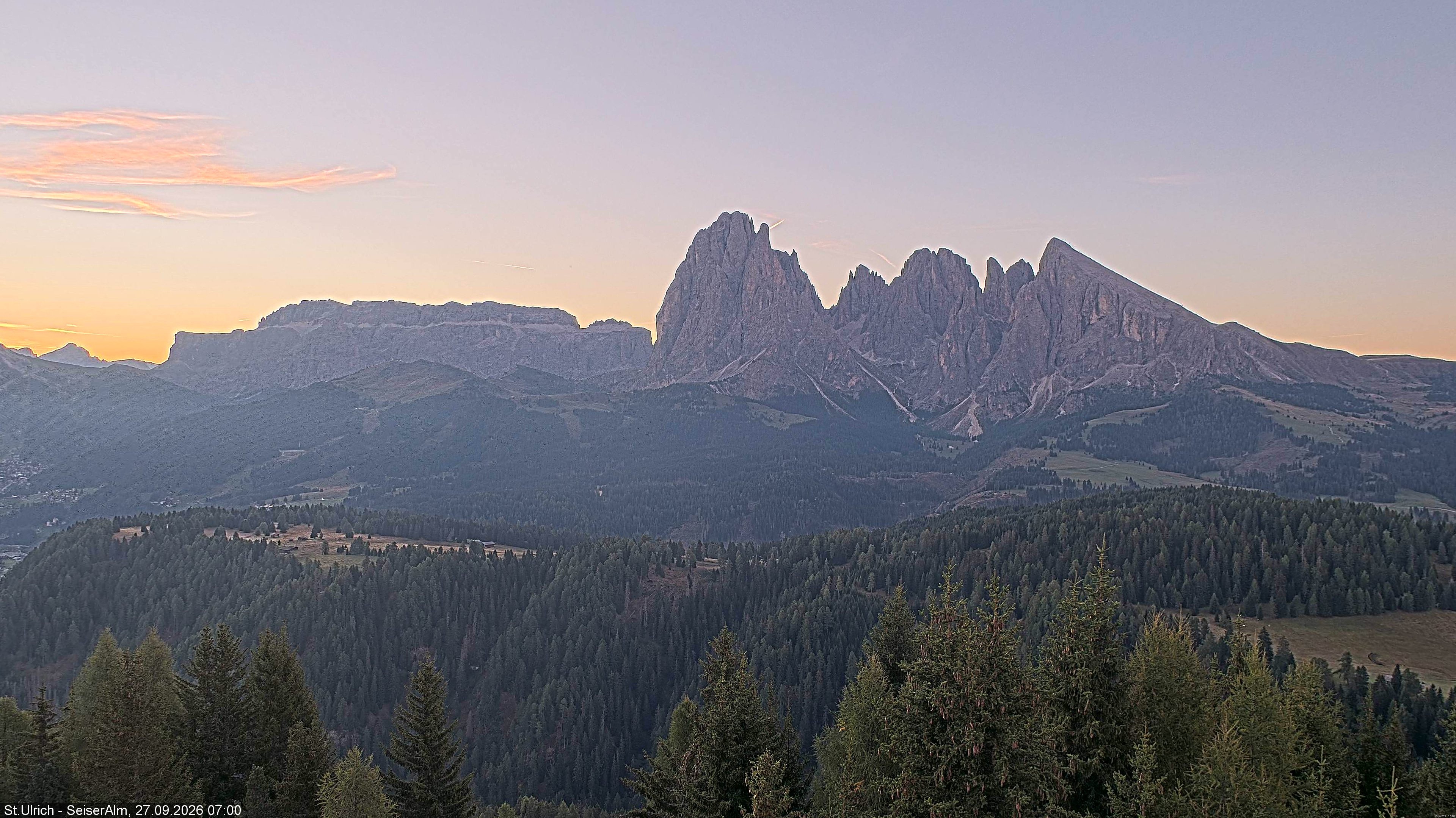 Archived image Webcam Vista Alpe di Siusi