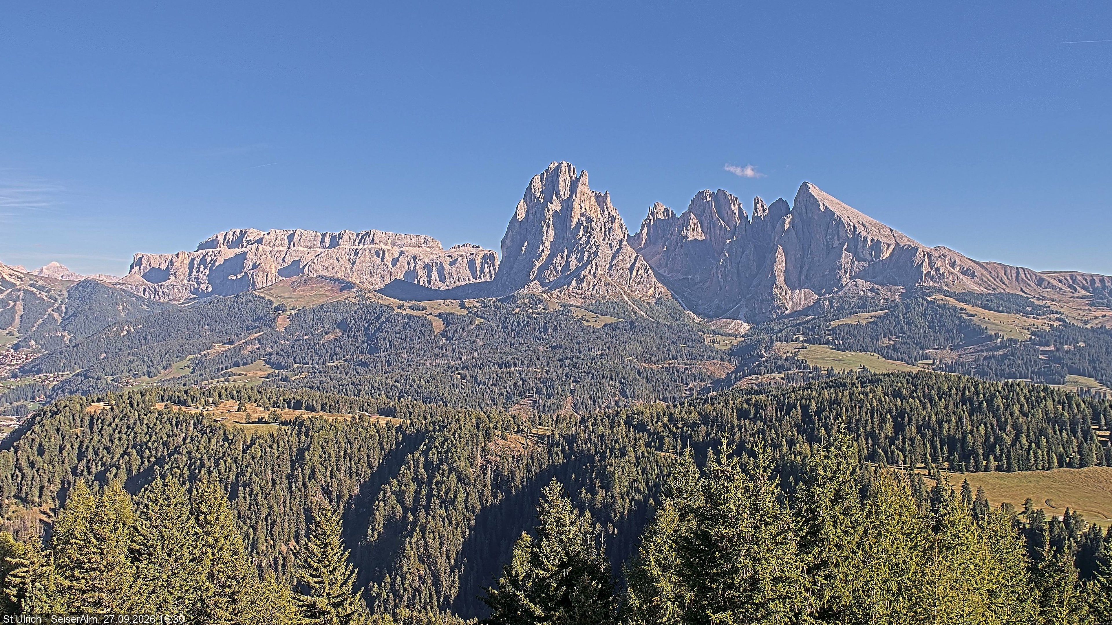 Archived image Webcam Vista Alpe di Siusi