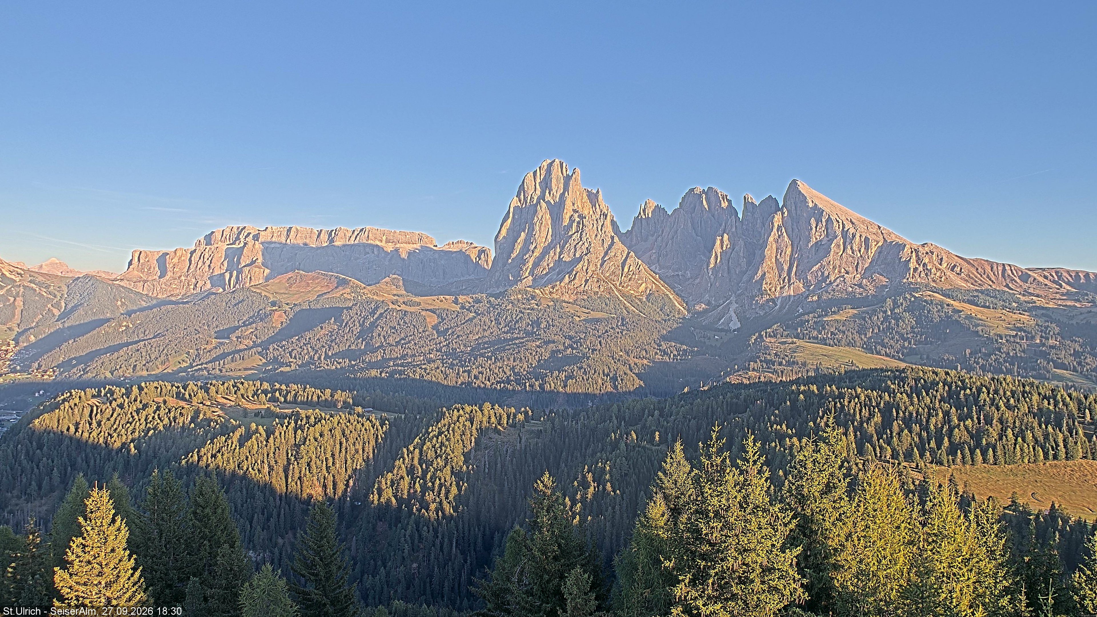 Archiv Foto Webcam Ausblick Seiser Alm