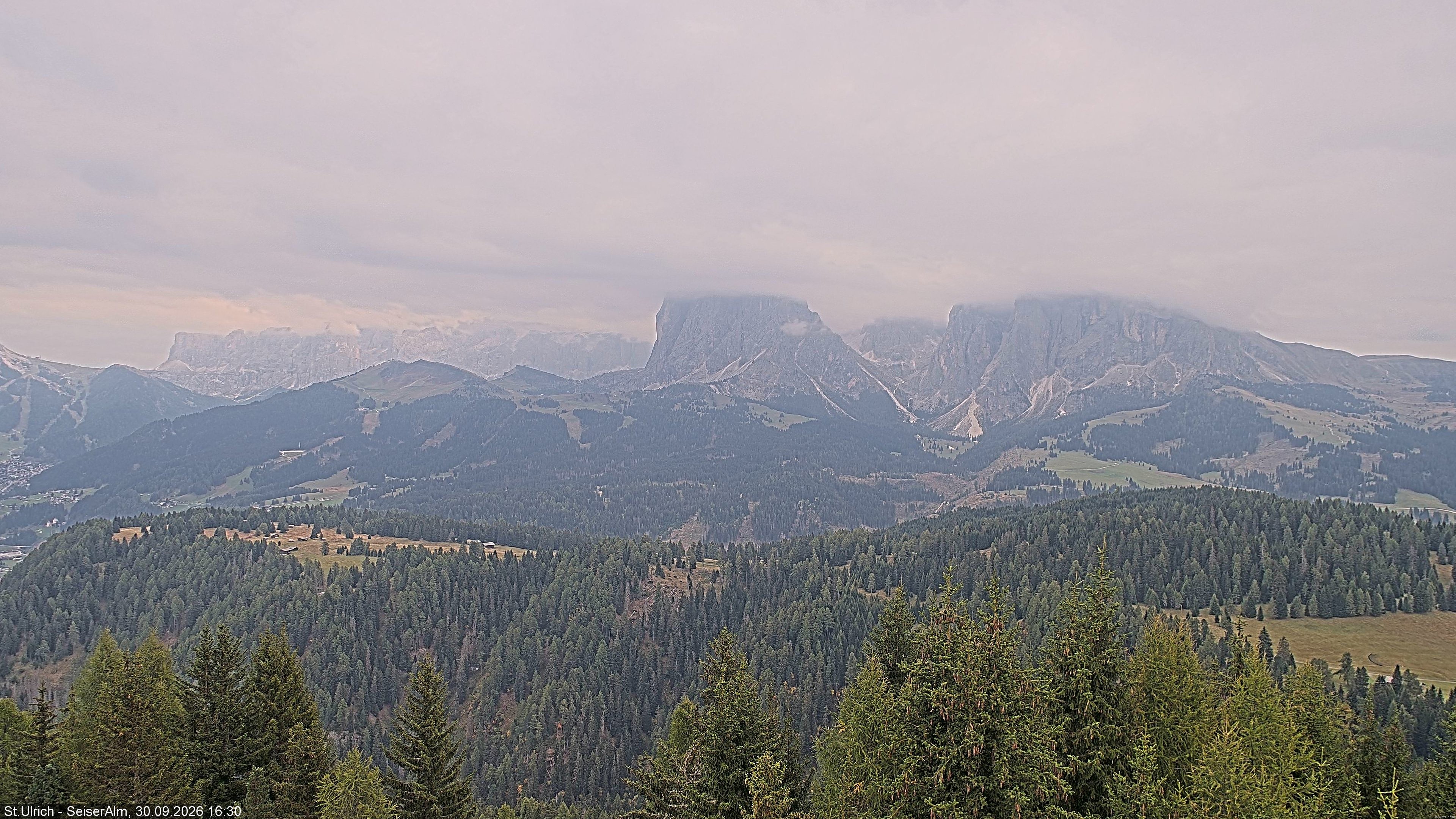 Archived image Webcam Vista Alpe di Siusi