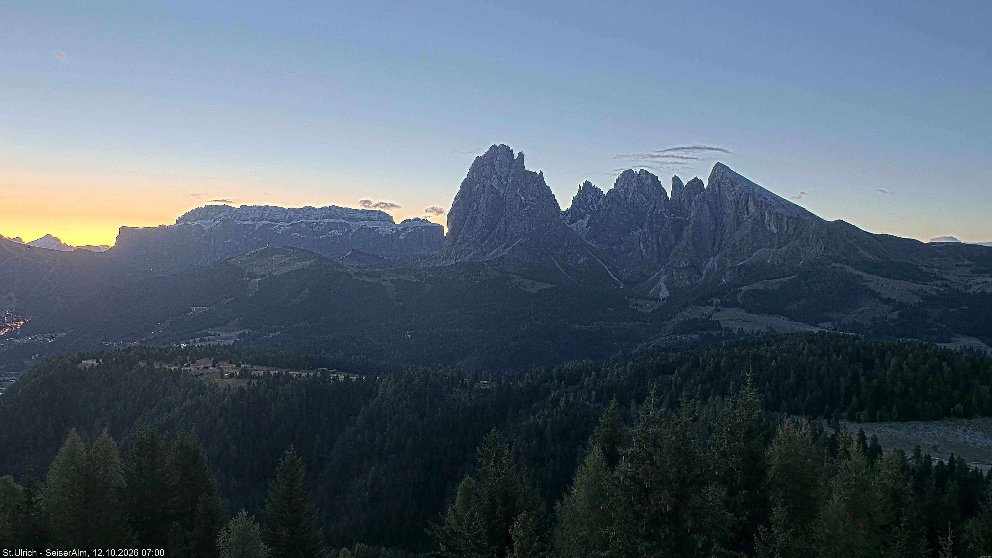 Archived image Webcam Vista Alpe di Siusi