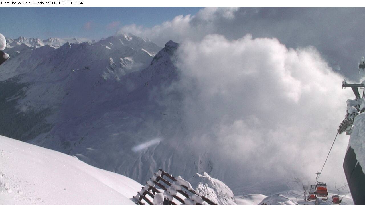 Archiv Foto Webcam Hochalpila Bahn in der Silvretta Montafon