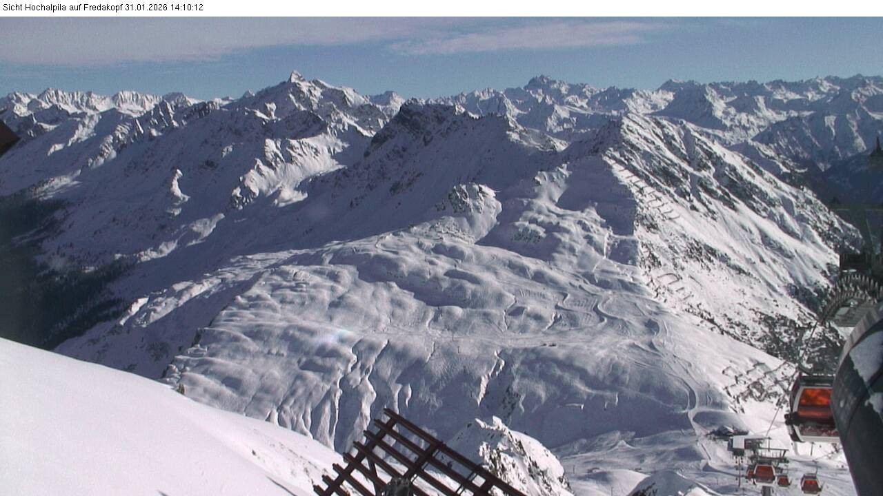 Archiv Foto Webcam Hochalpila Bahn in der Silvretta Montafon