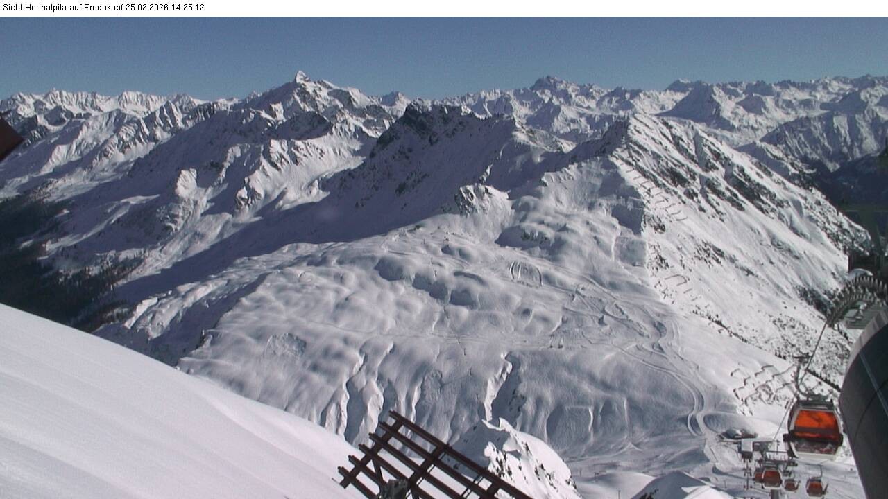 Archiv Foto Webcam Hochalpila Bahn in der Silvretta Montafon