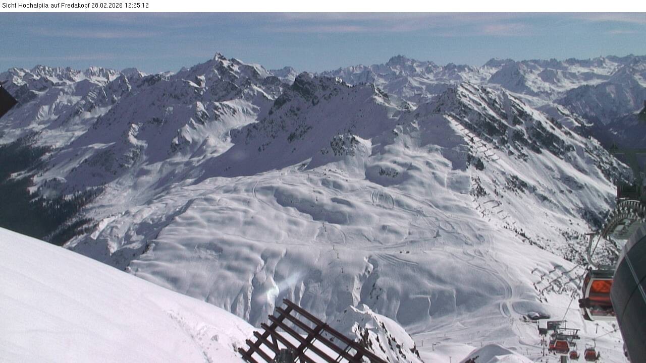 Archiv Foto Webcam Hochalpila Bahn in der Silvretta Montafon