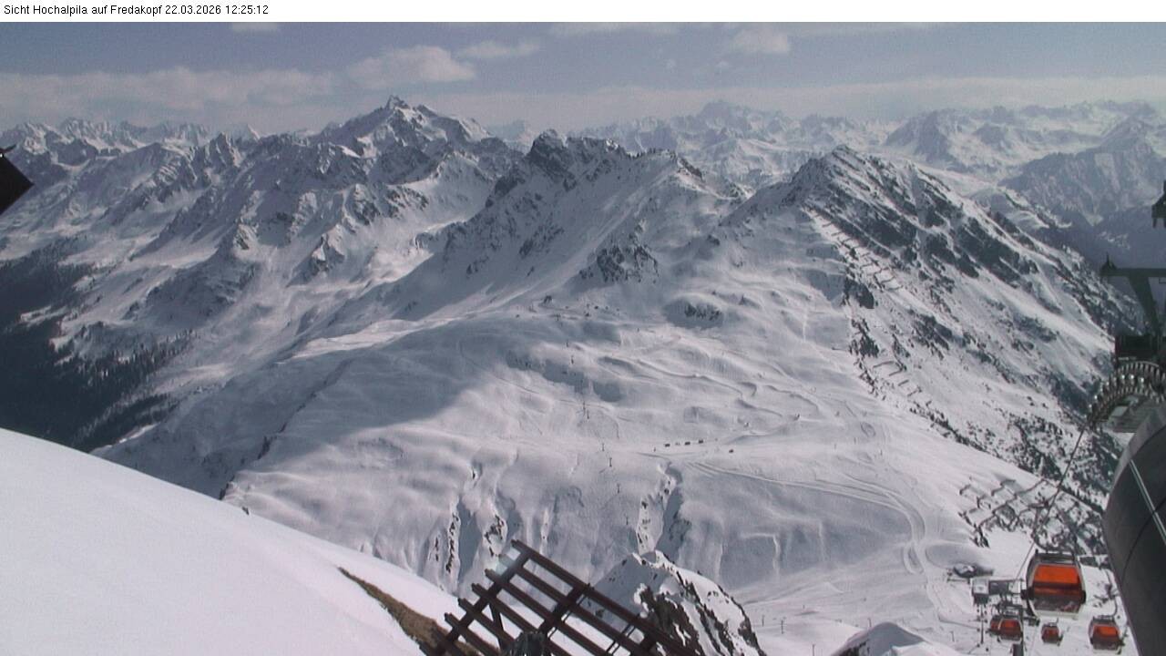 Archiv Foto Webcam Hochalpila Bahn in der Silvretta Montafon