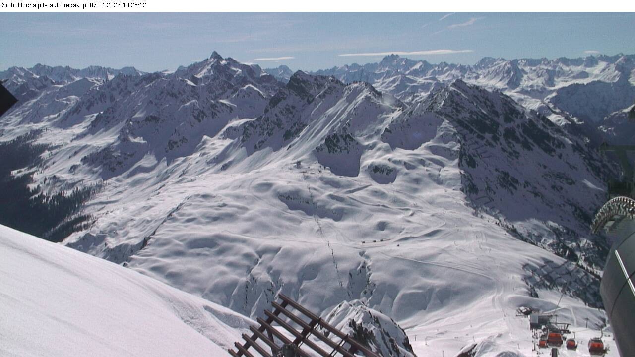 Archiv Foto Webcam Hochalpila Bahn in der Silvretta Montafon