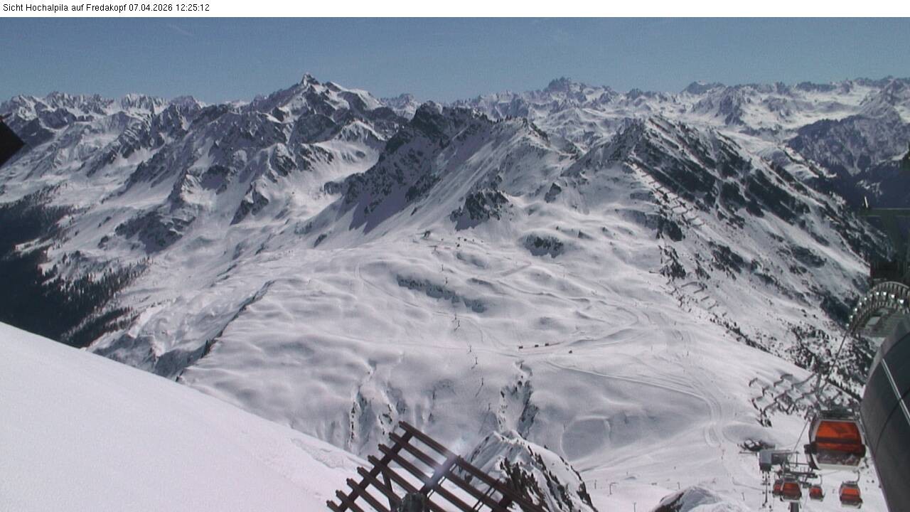 Archiv Foto Webcam Hochalpila Bahn in der Silvretta Montafon